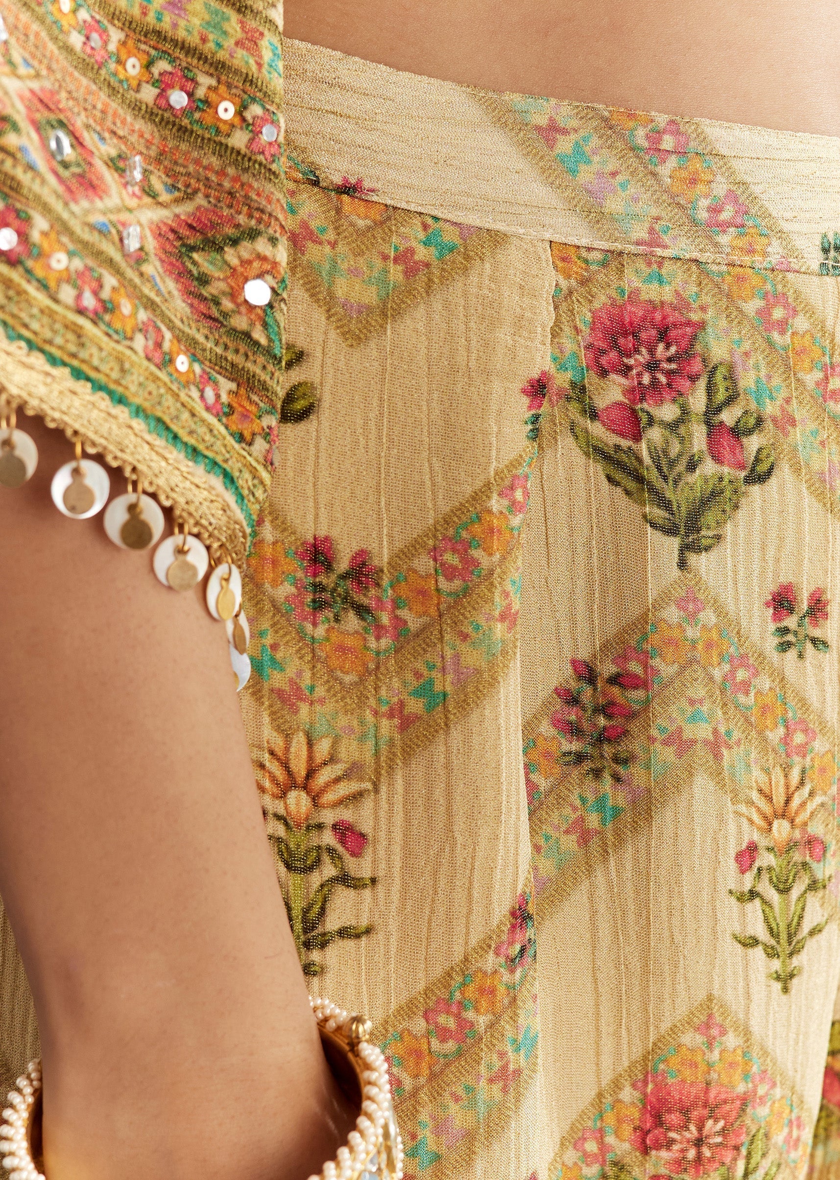 BeigeCrushTissueFloralPrintedKaftaanShararaWithMirrorSequinsWork-sg313011-6.jpg