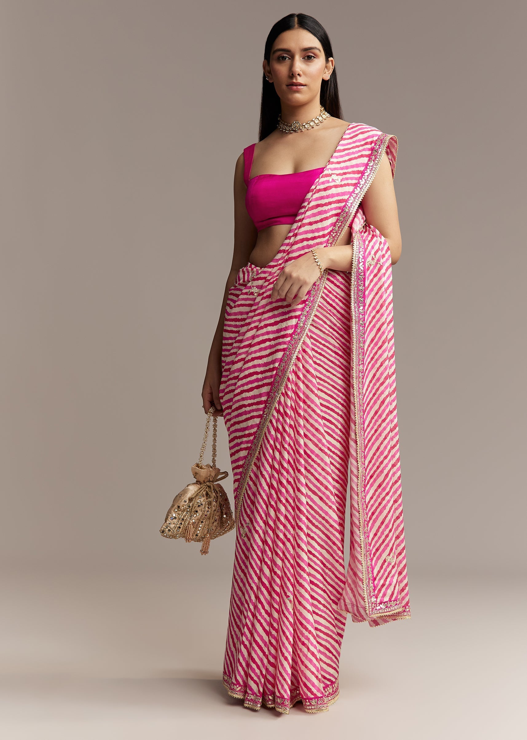 Off_White_Chinnon_Saree_With_Pink_Striped_Print_And_Gota_Detailing-sg318059-3.jpg