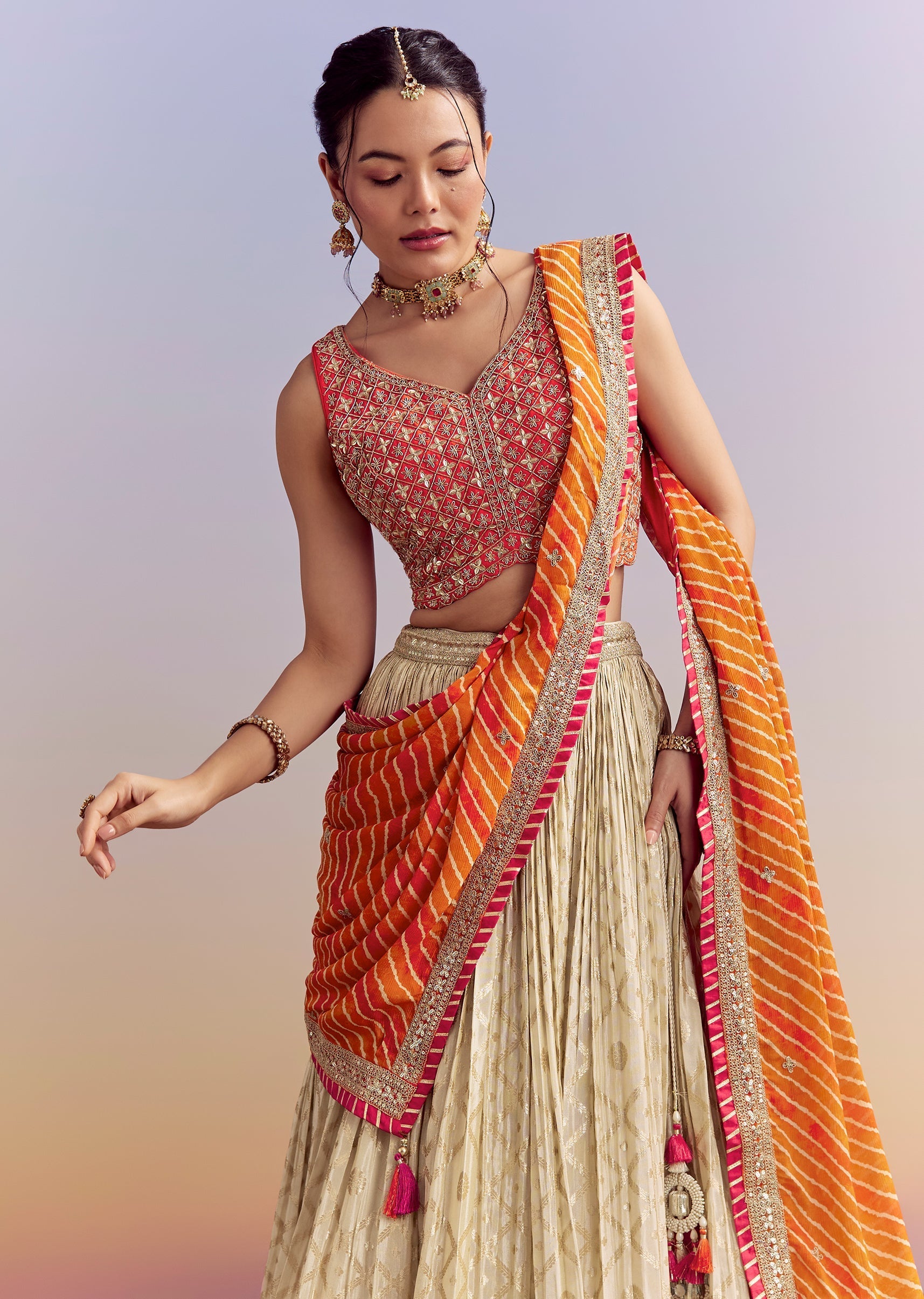 Orange_Brocade_Silk_Bridesmaid_Lehenga_With_Leheriya_Dupatta-sg308821-1_5.jpg