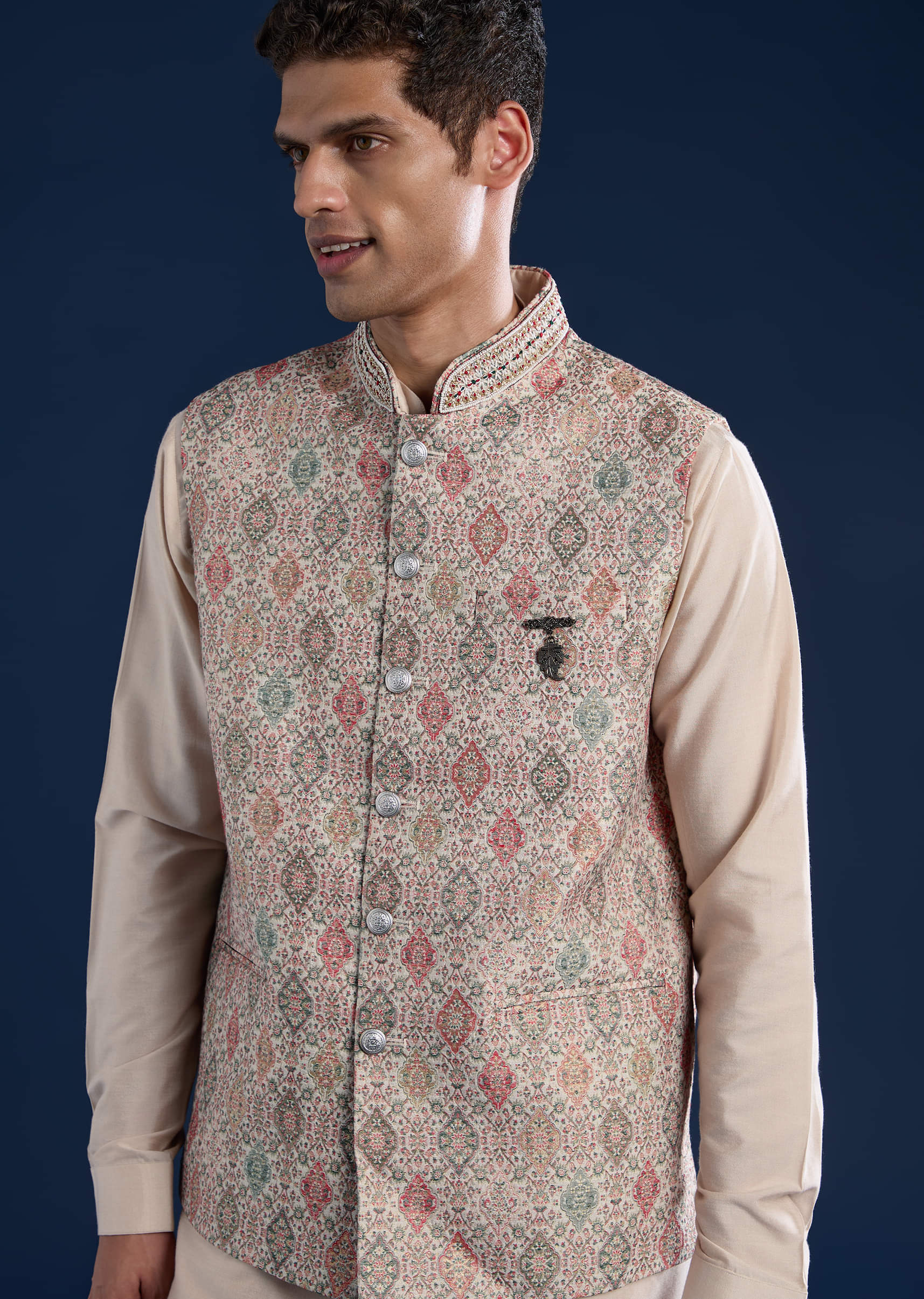 beige-jacquard-silk-embroidered-jacket-kurta-set-sg332900-2.jpg