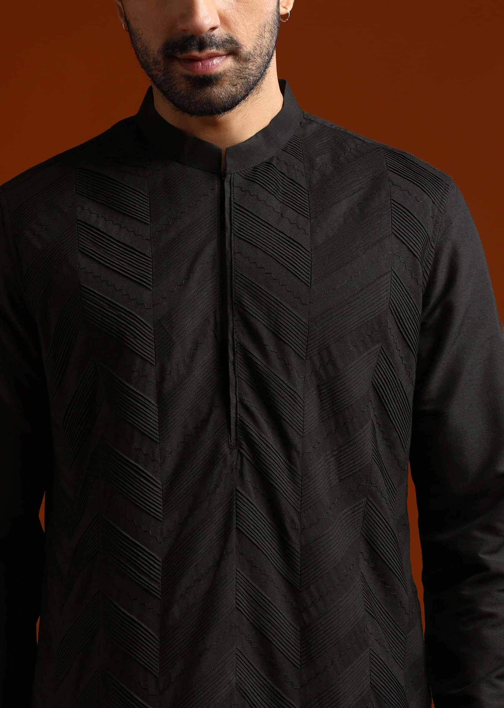 black-kurta-set-for-men-with-pintucks-sg328935-1.jpg