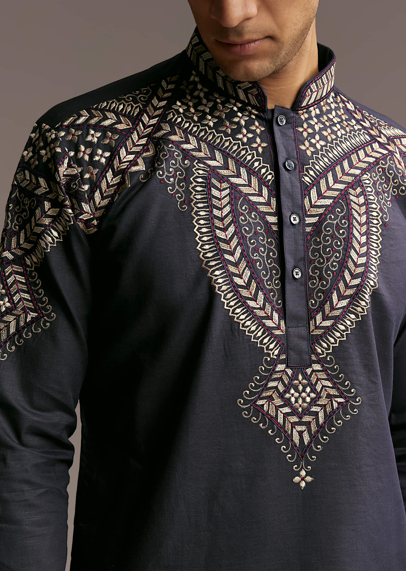 blue-linen-kurta-set-for-men-with-resham-embroidery-sg321996-2.jpg