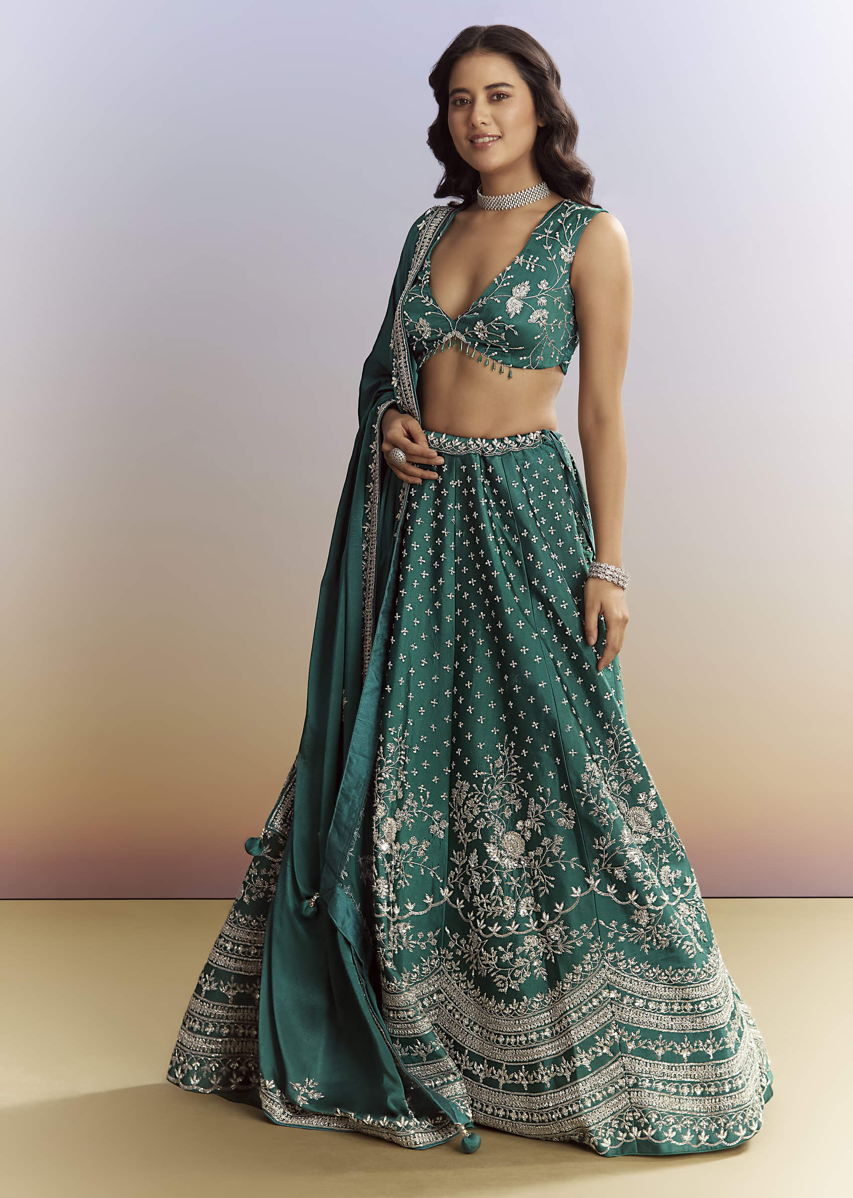 bottle-green-satin-bridesmaid-lehenga-with-heavy-embroidery-sg197477-6.jpg