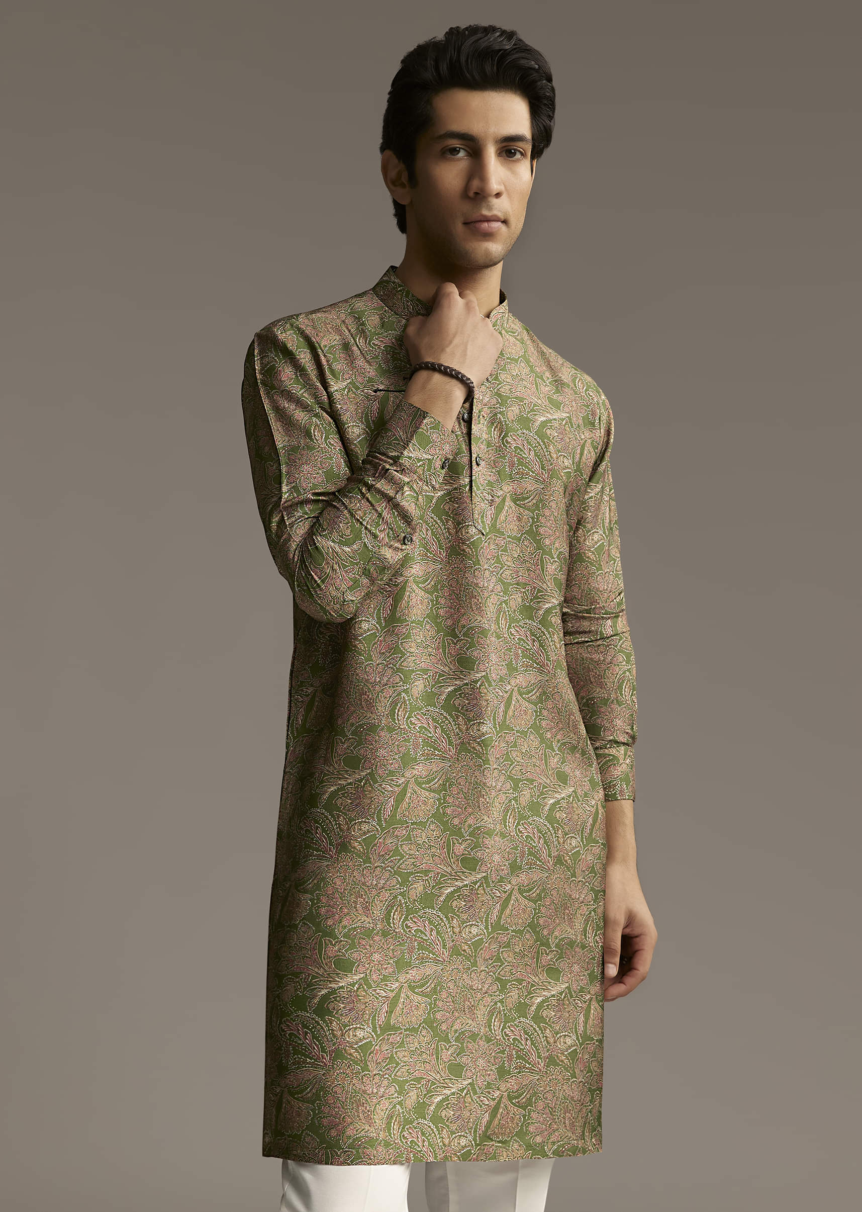 eathy-brown-silk-designer-kurta-for-men-with-subtle-floral-vine-print-sg322628-4.jpg