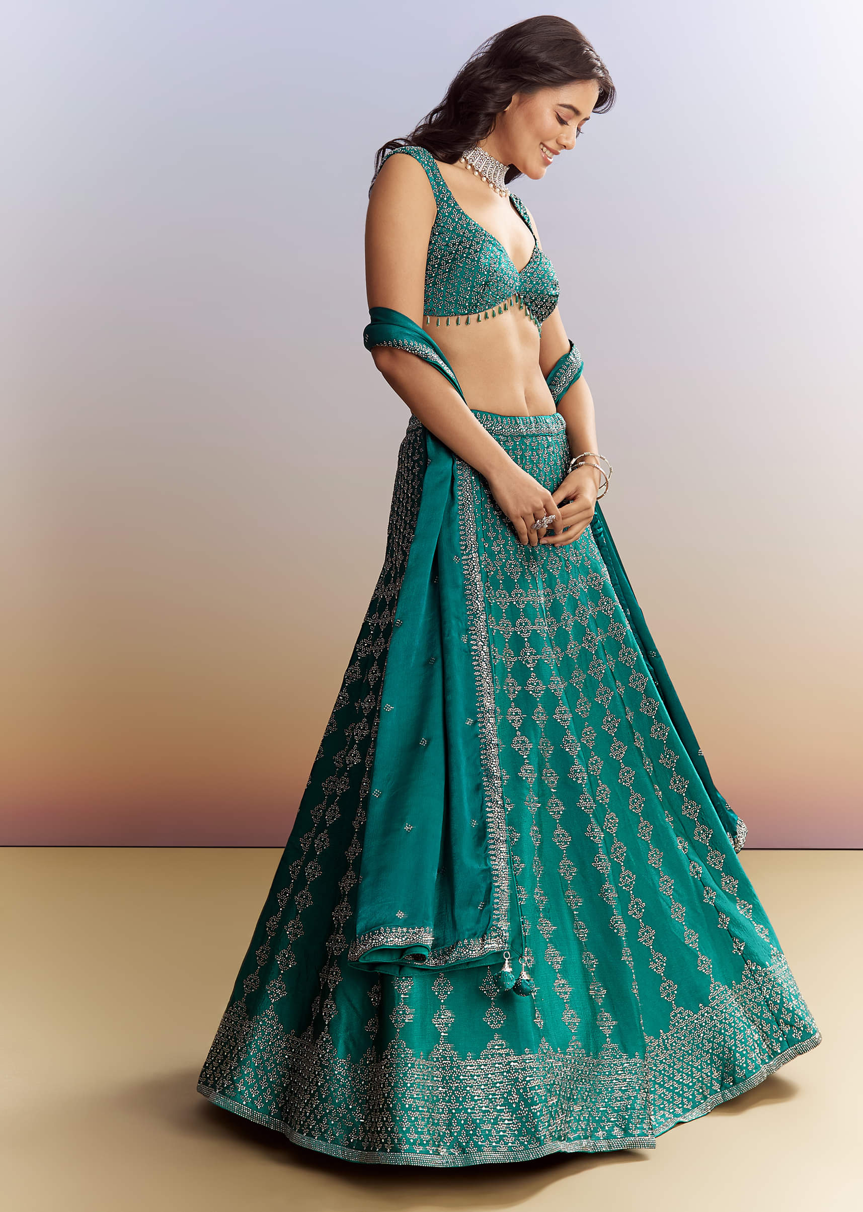 emerald-green-satin-bridesmaid-lehenga-with-stone-work-sg260070-4.jpg