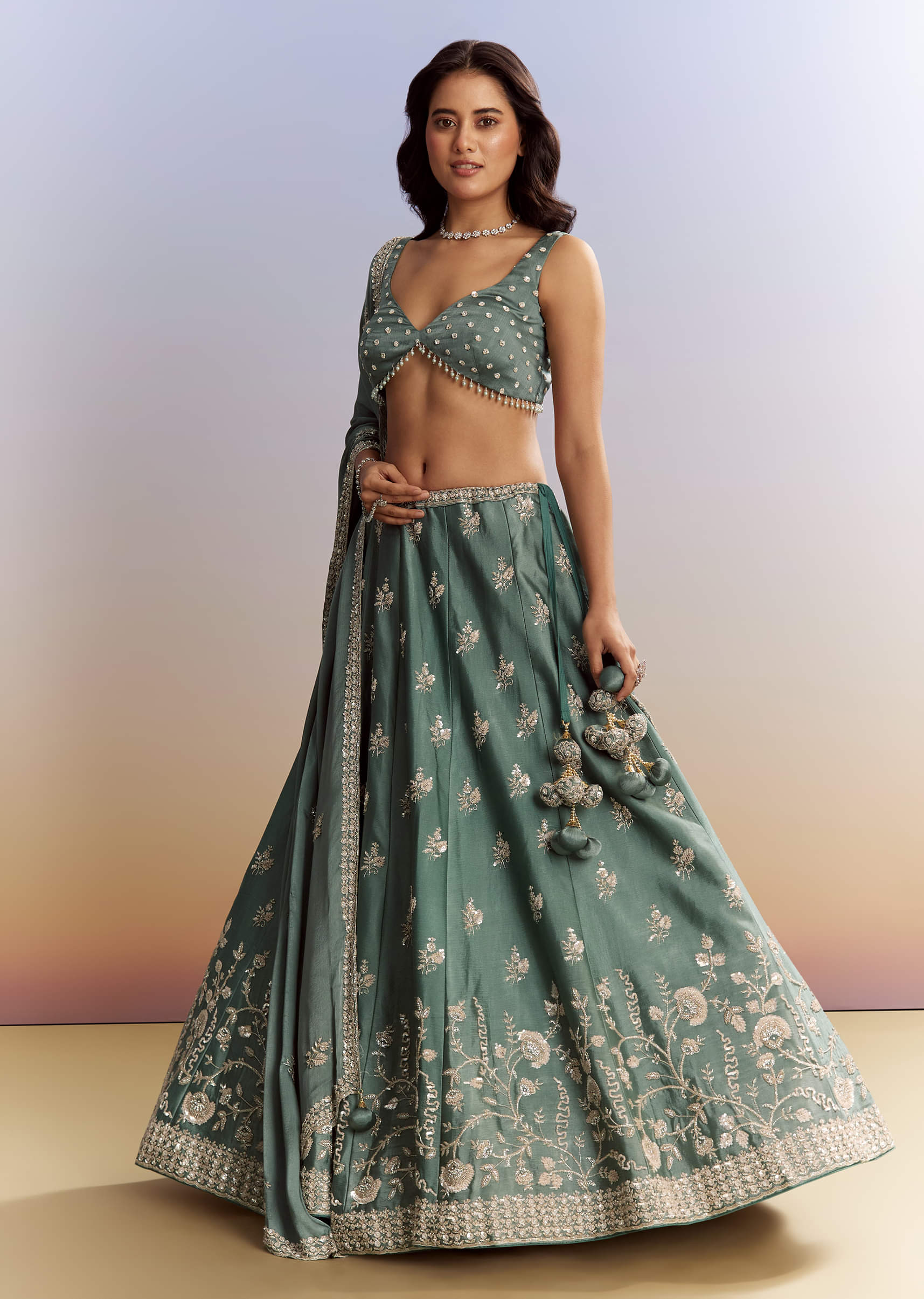 green-satin-bridesmaid-lehenga-with-heavy-embroidery-sg314215-1.jpg