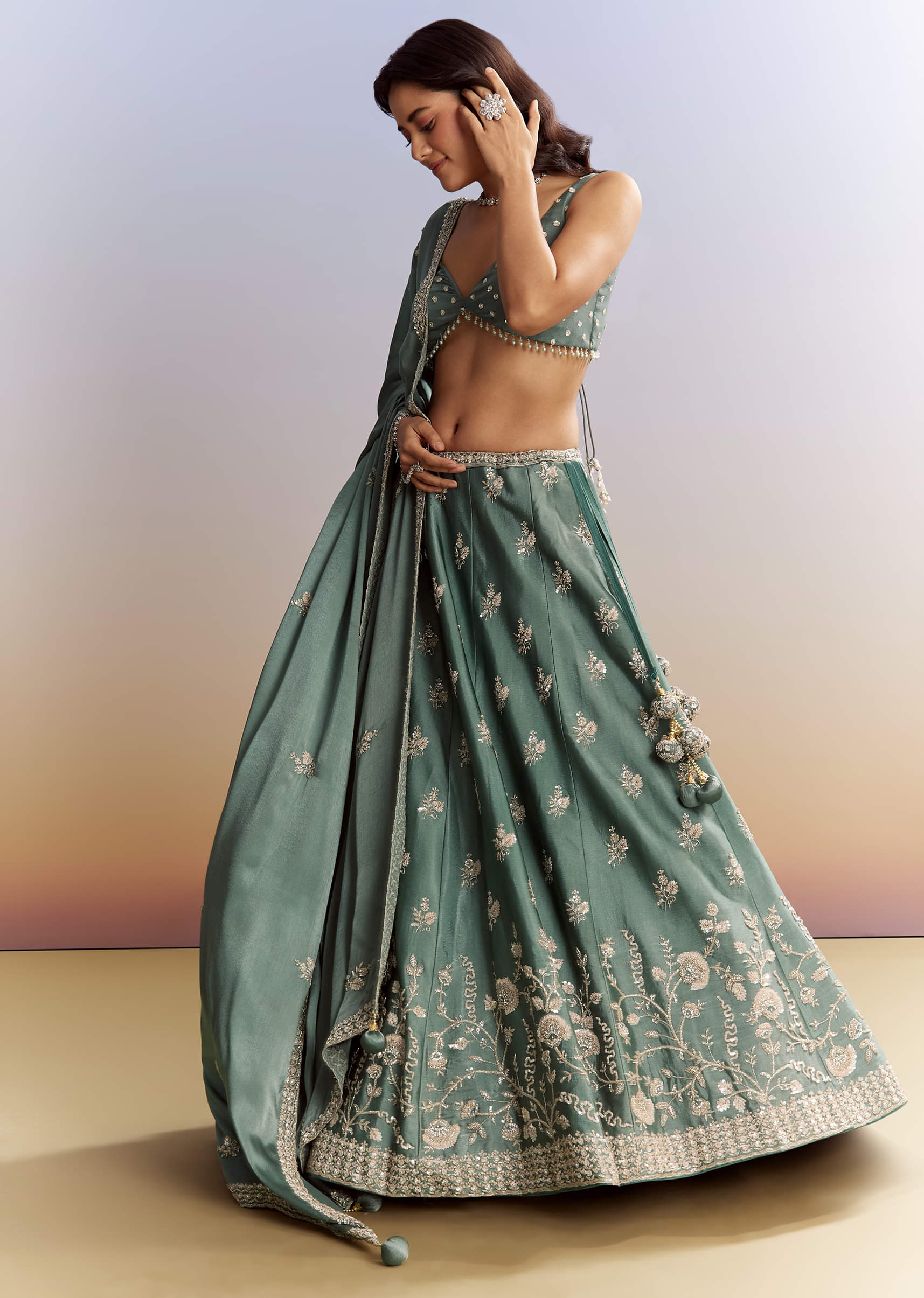 green-satin-bridesmaid-lehenga-with-heavy-embroidery-sg314215-4.jpg