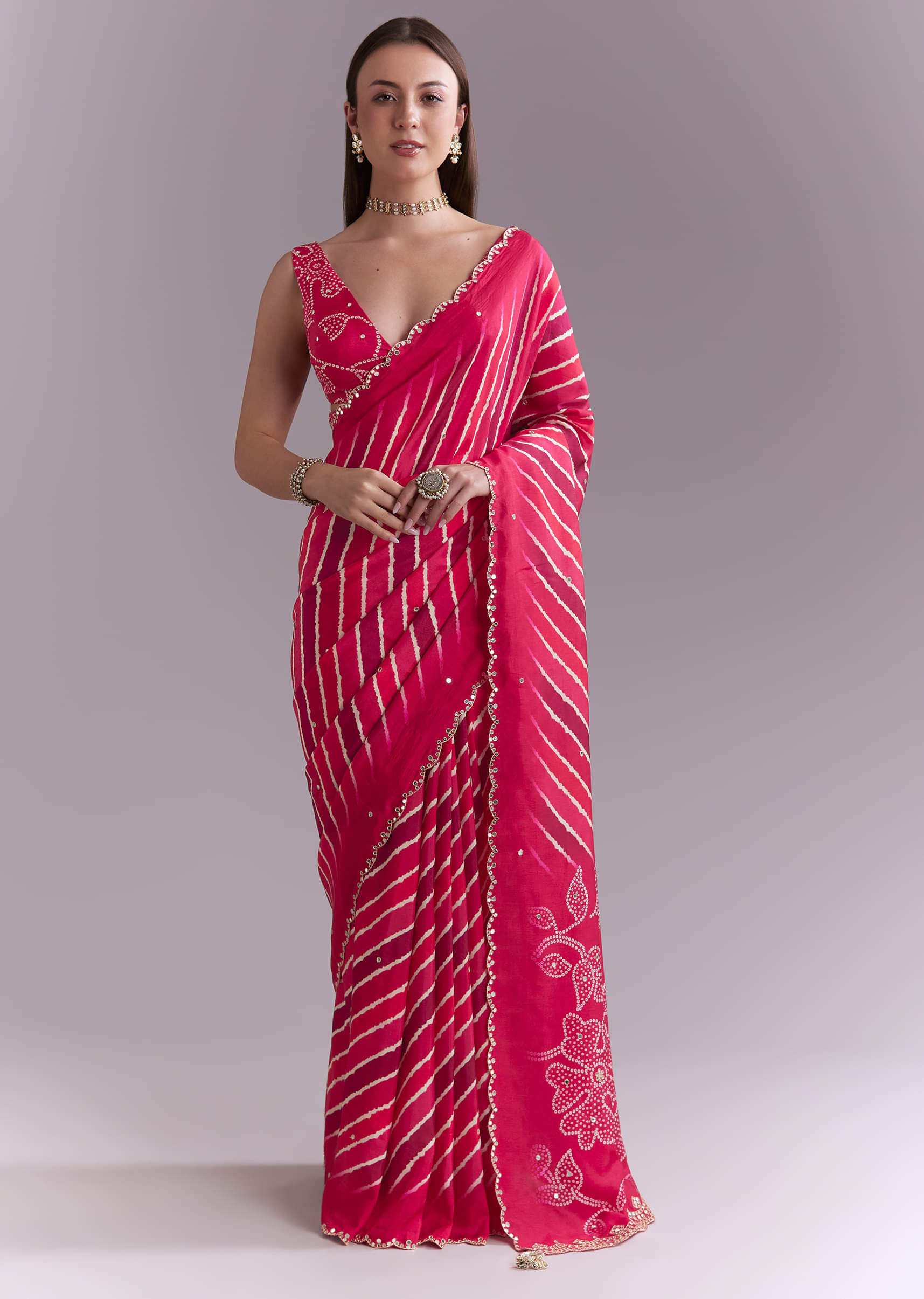 hot-pink-chinon-saree-with-leheriya-print-and-mirror-work-sg351946-1.jpg