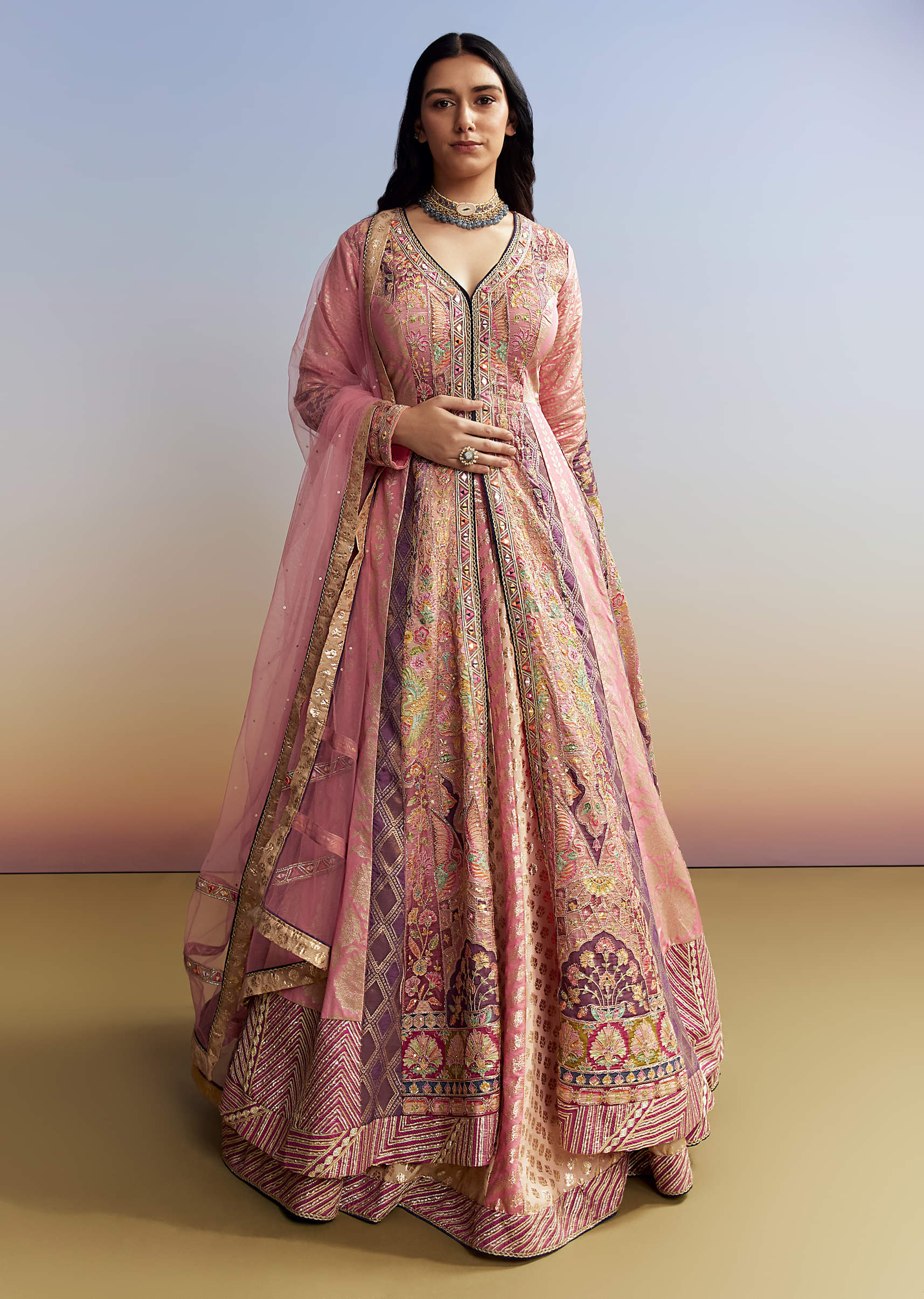 indo-western-pink-silk-kurta-lehenga-set-sg293066-1.jpg