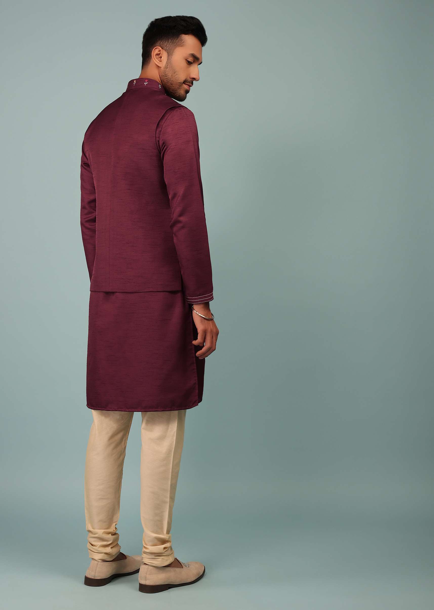 kalki_ruby_wine_red_bandi_jacket_set_in_raw_silk-sg119766_1.jpg