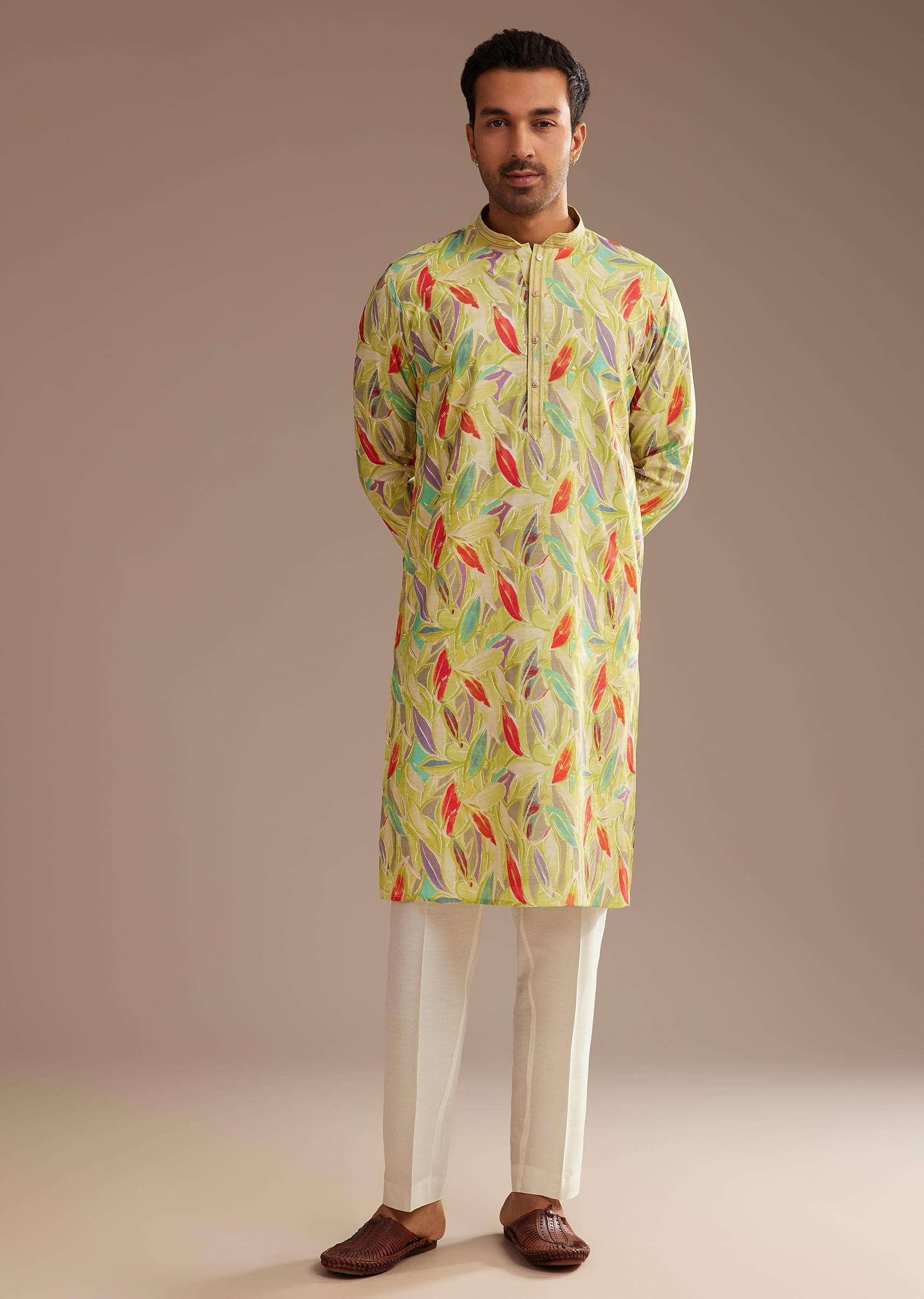 lime-green-silk-leaf-printed-kurta-set-sg306856-2_43e52fbf-23b1-481d-a87e-5c2791cd9062.jpg