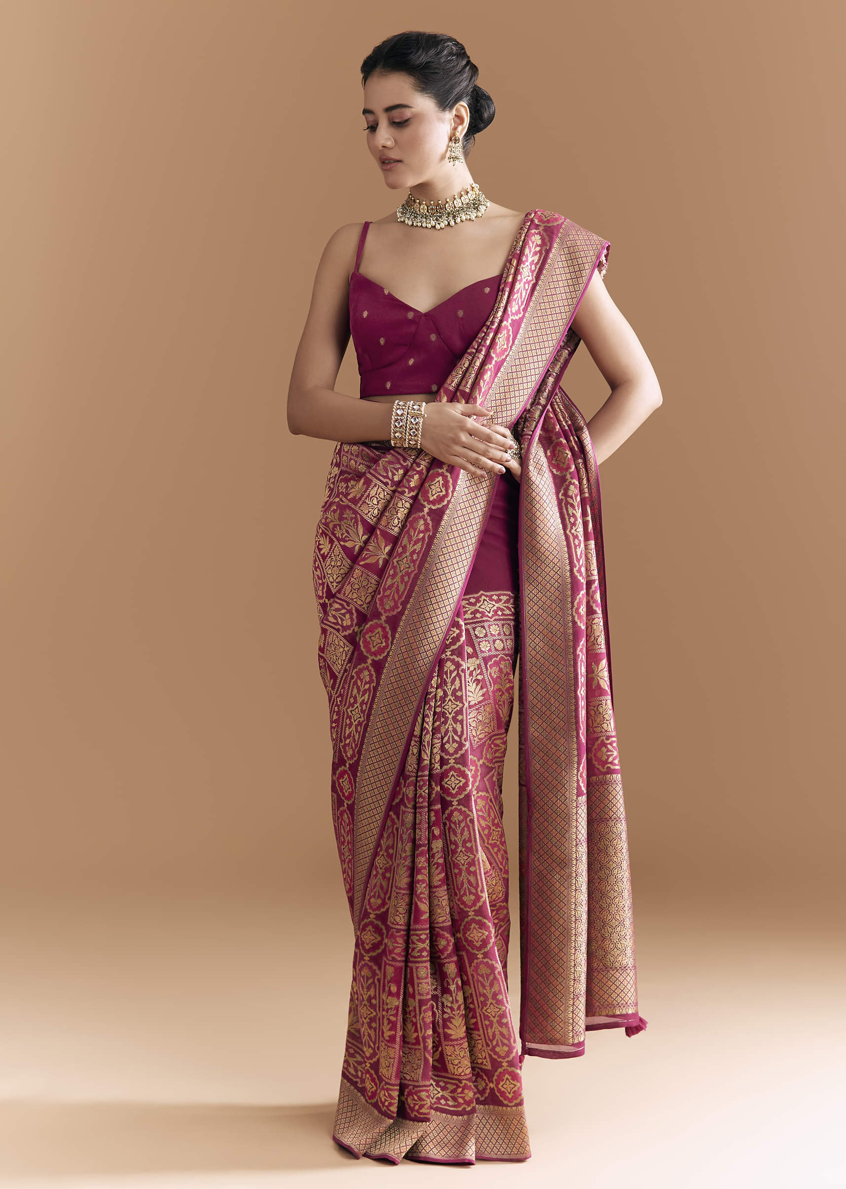 maroon-khadhi-georgette-saree-with-floral-and-geometric-zari-work-sg355129-1.jpg