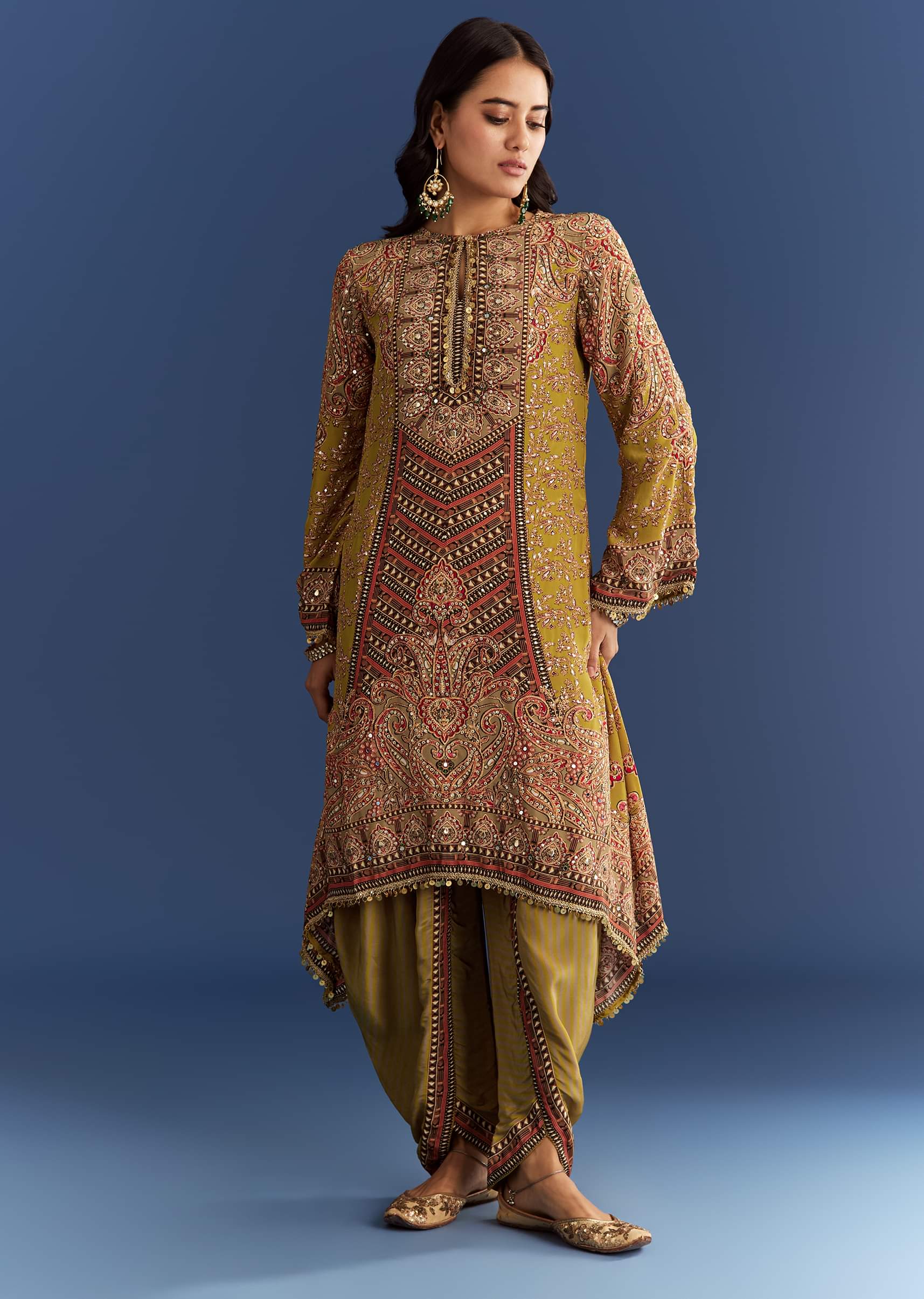 mehendi-green-crepe-asymmetrical-printed-kurta-with-striped-printed-dhoti-sg312973-1_9497c586-5d1b-4a1c-a7a0-ae4803a5d10d.jpg