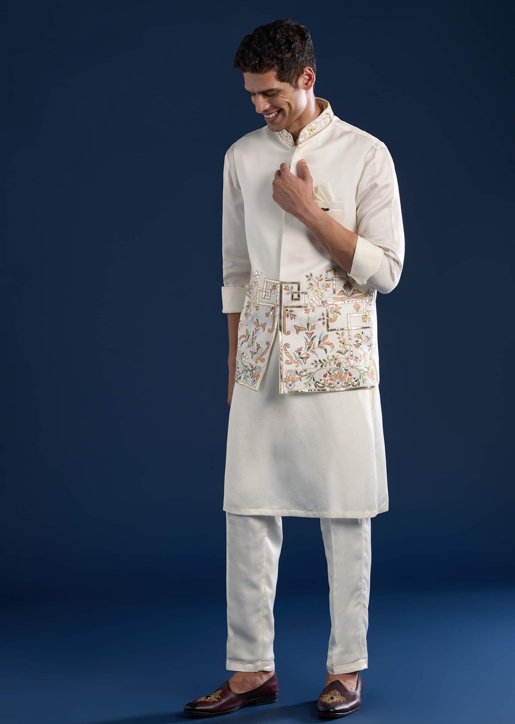 off-white-linen-satin-silk-jacket-kurta-set-with-gotta-work-sg333116-3.jpg