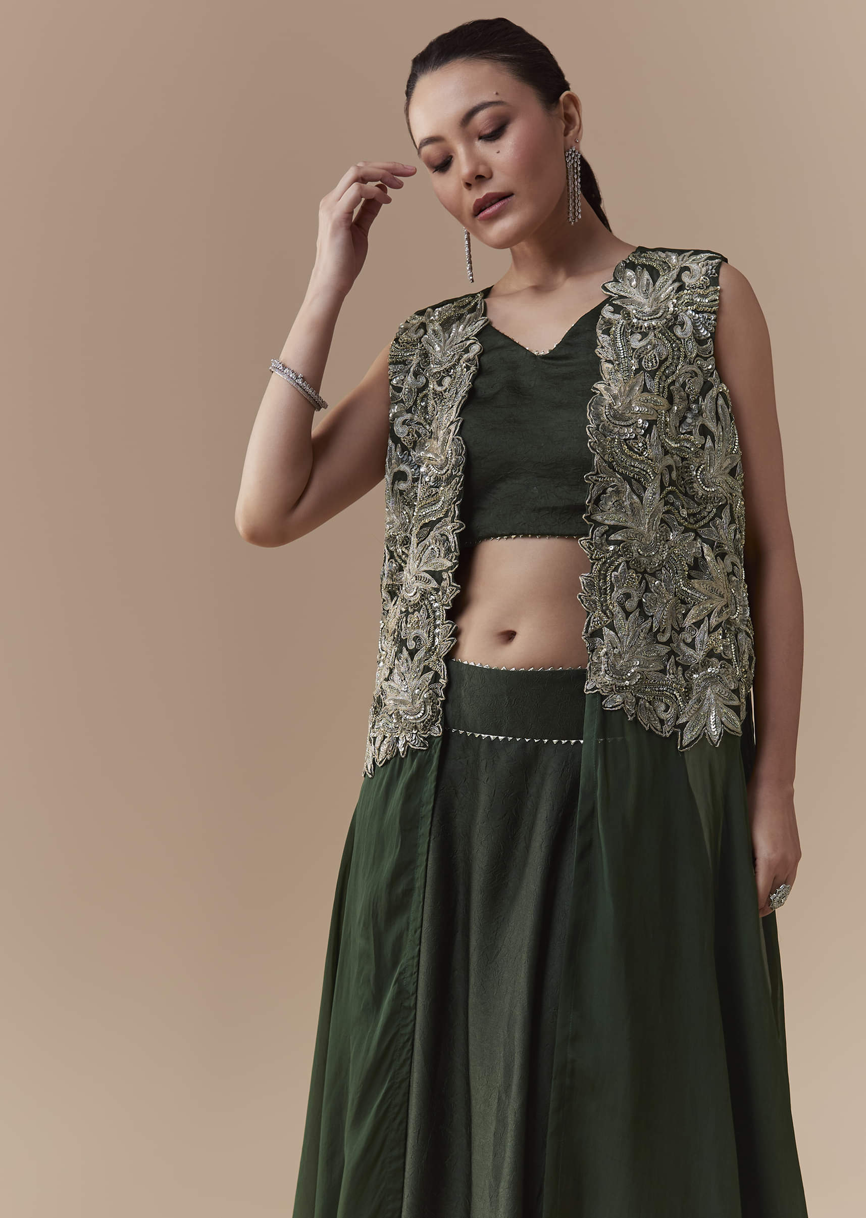 olive-crop-top-silk-skirt-set-with-sequin-jacket-sg368576-4.jpg