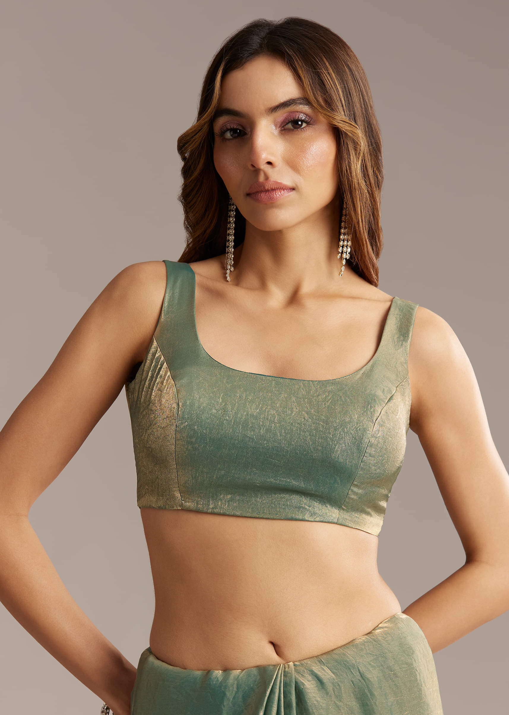 olive-green-chinon-saree-with-velvet-touch-and-sequin-work-sg317886-7.jpg