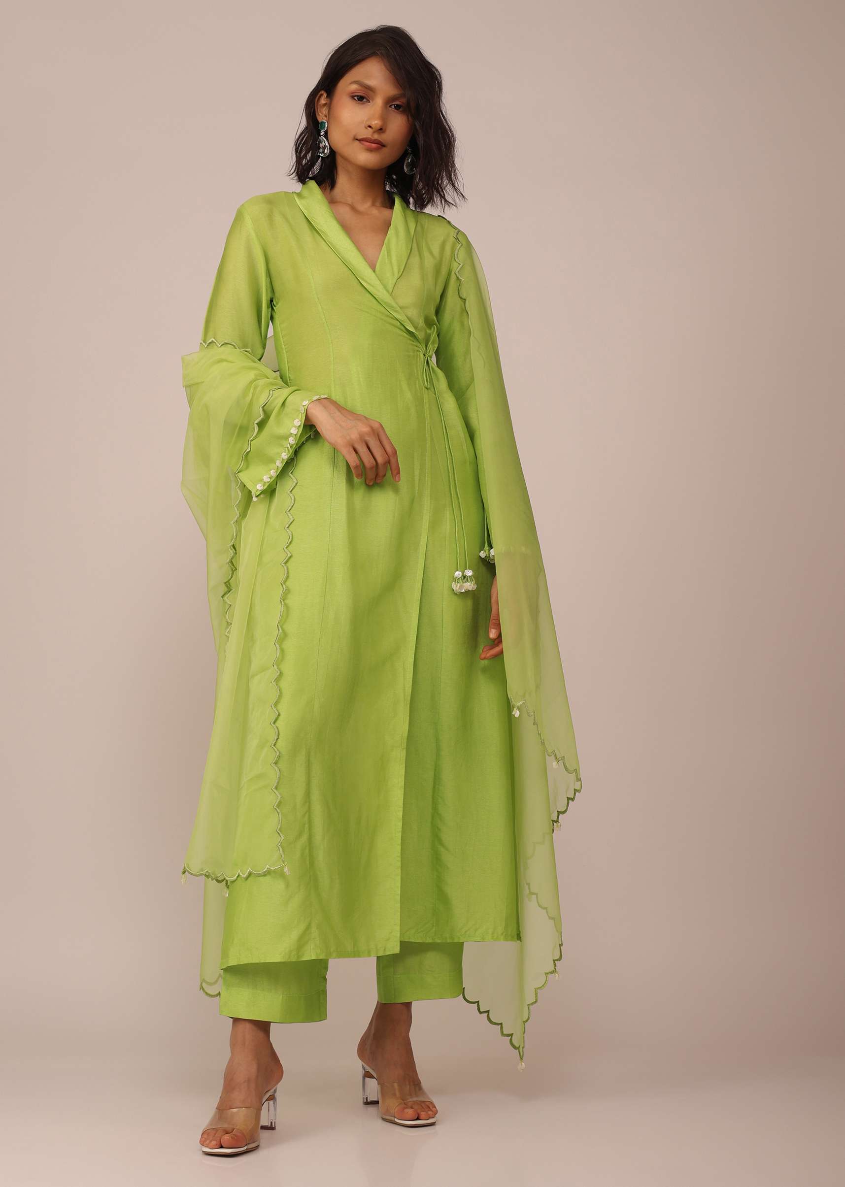 Parrot green suit