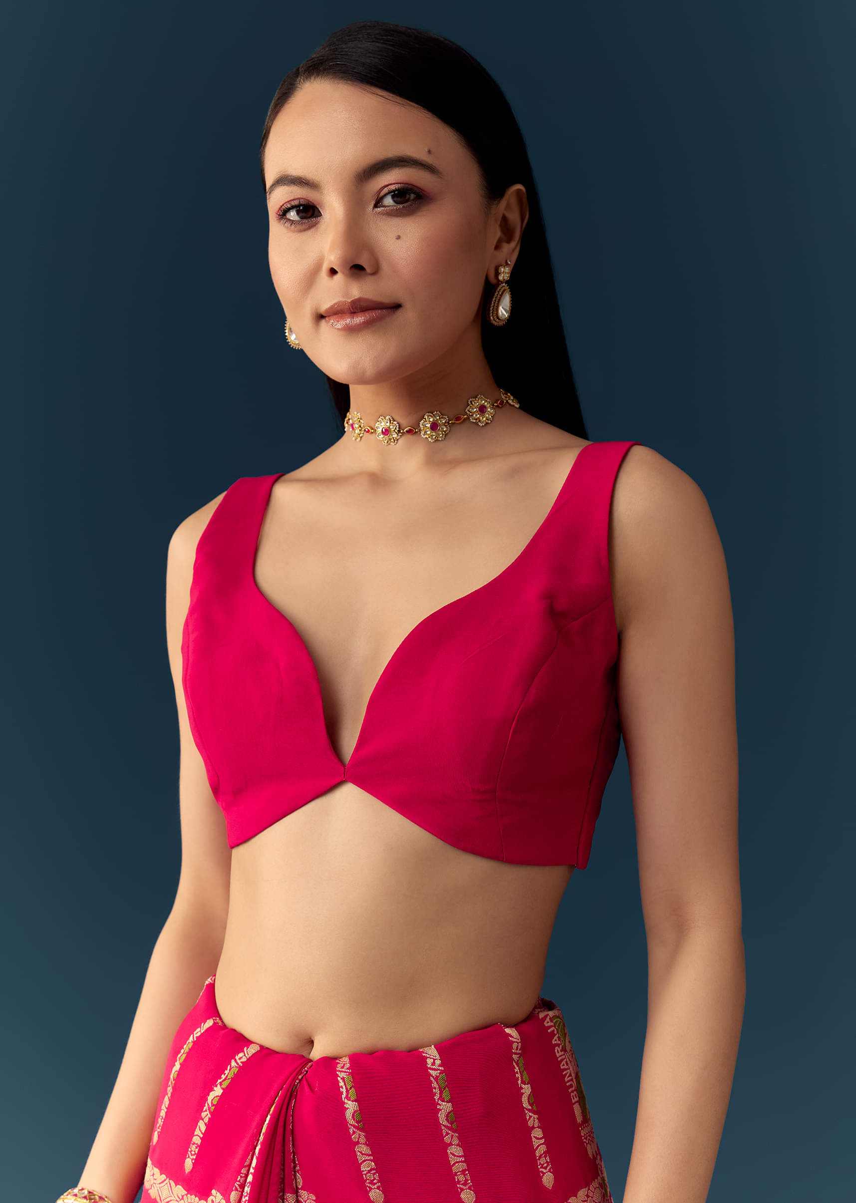 rani-pink-dola-silk-bandhani-woven-saree-with-unstitched-blouse-sg355041-7.jpg