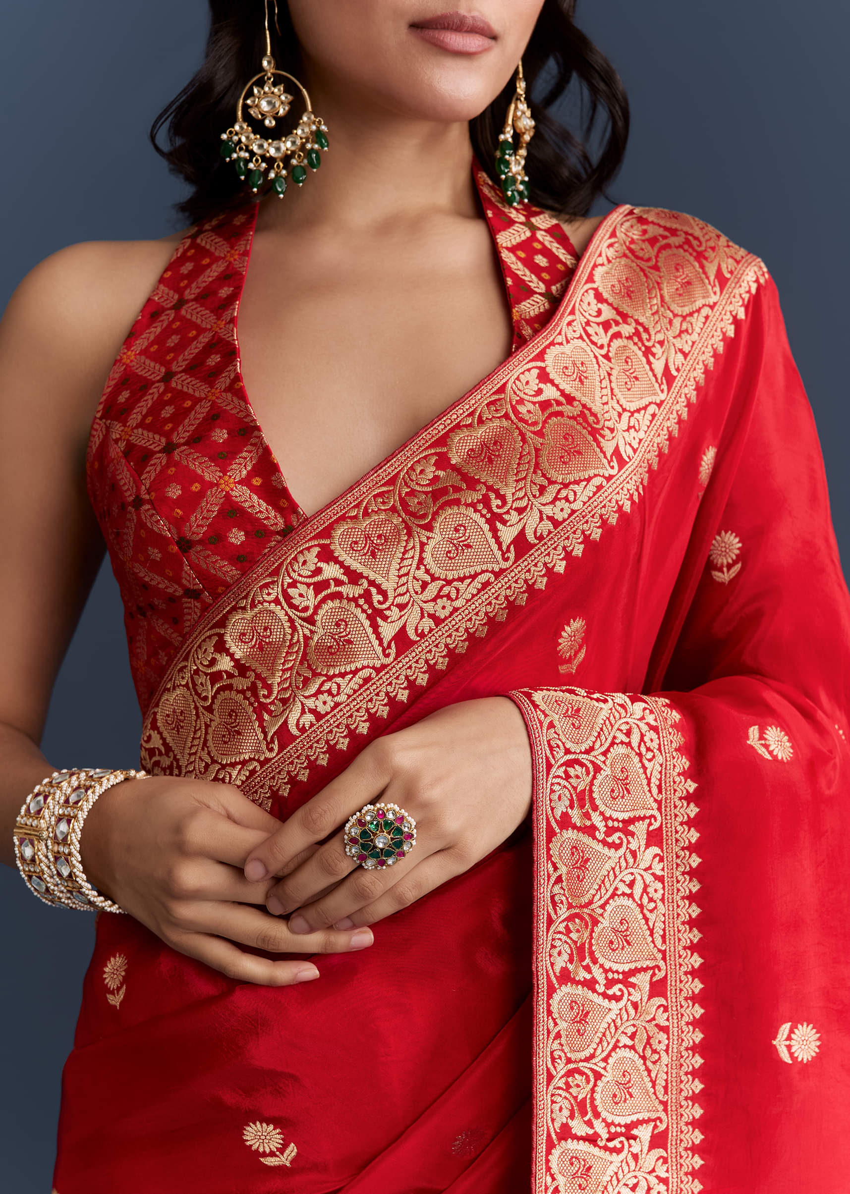 red-satin-woven-saree-with-floral-motif-work-sg350485-2.jpg