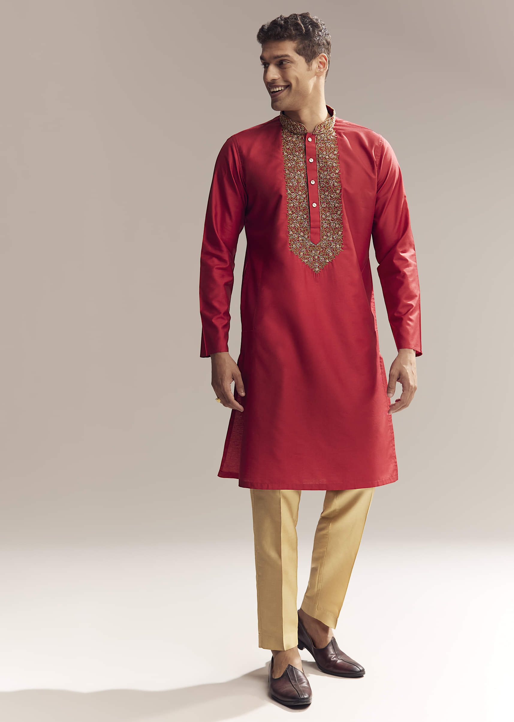 red-silk-kurta-set-for-men-with-aari-and-resham-knots-sg325784-3.jpg