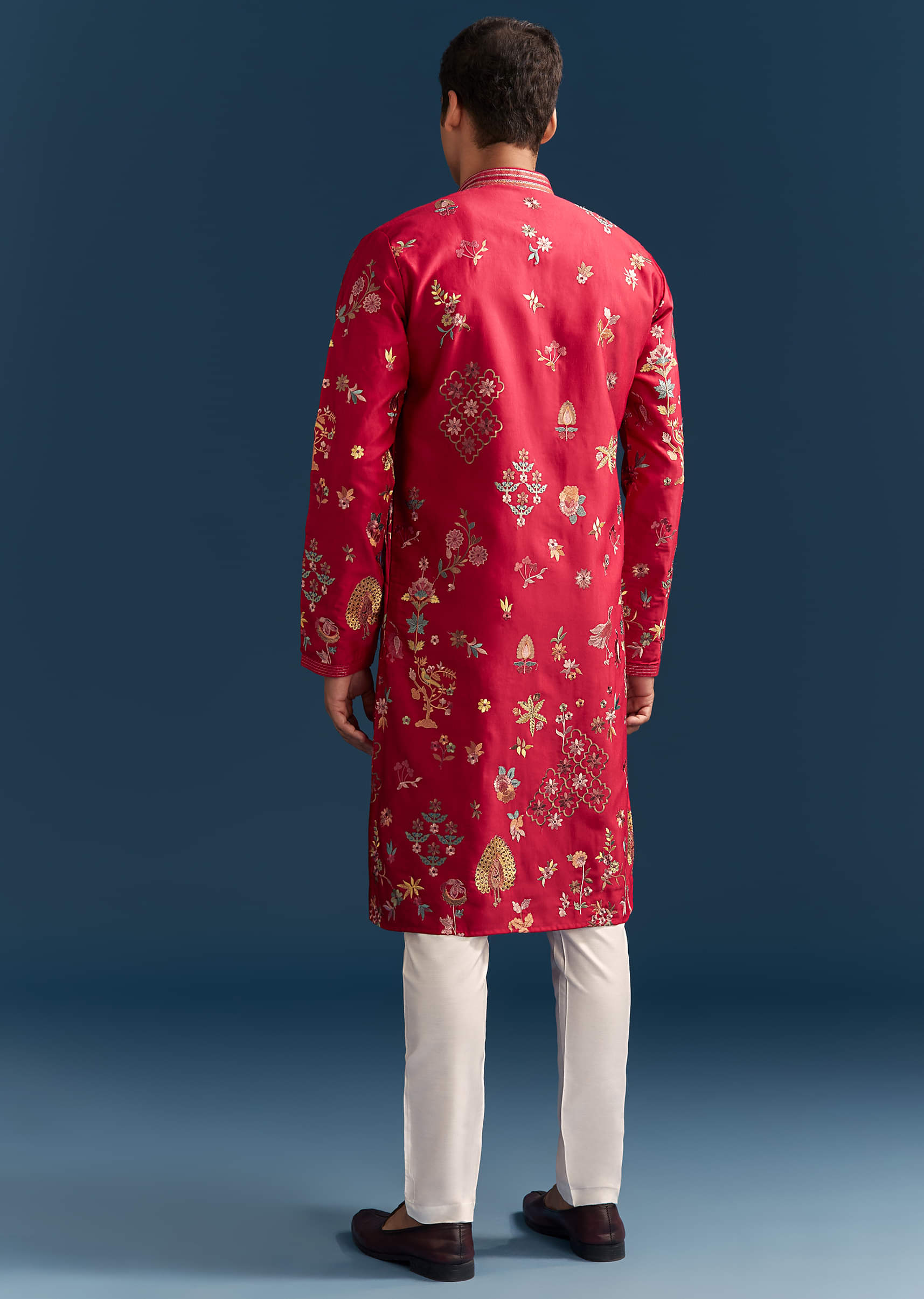 red-silk-kurta-set-for-men-with-thread-embroidery-sg329918-5.jpg