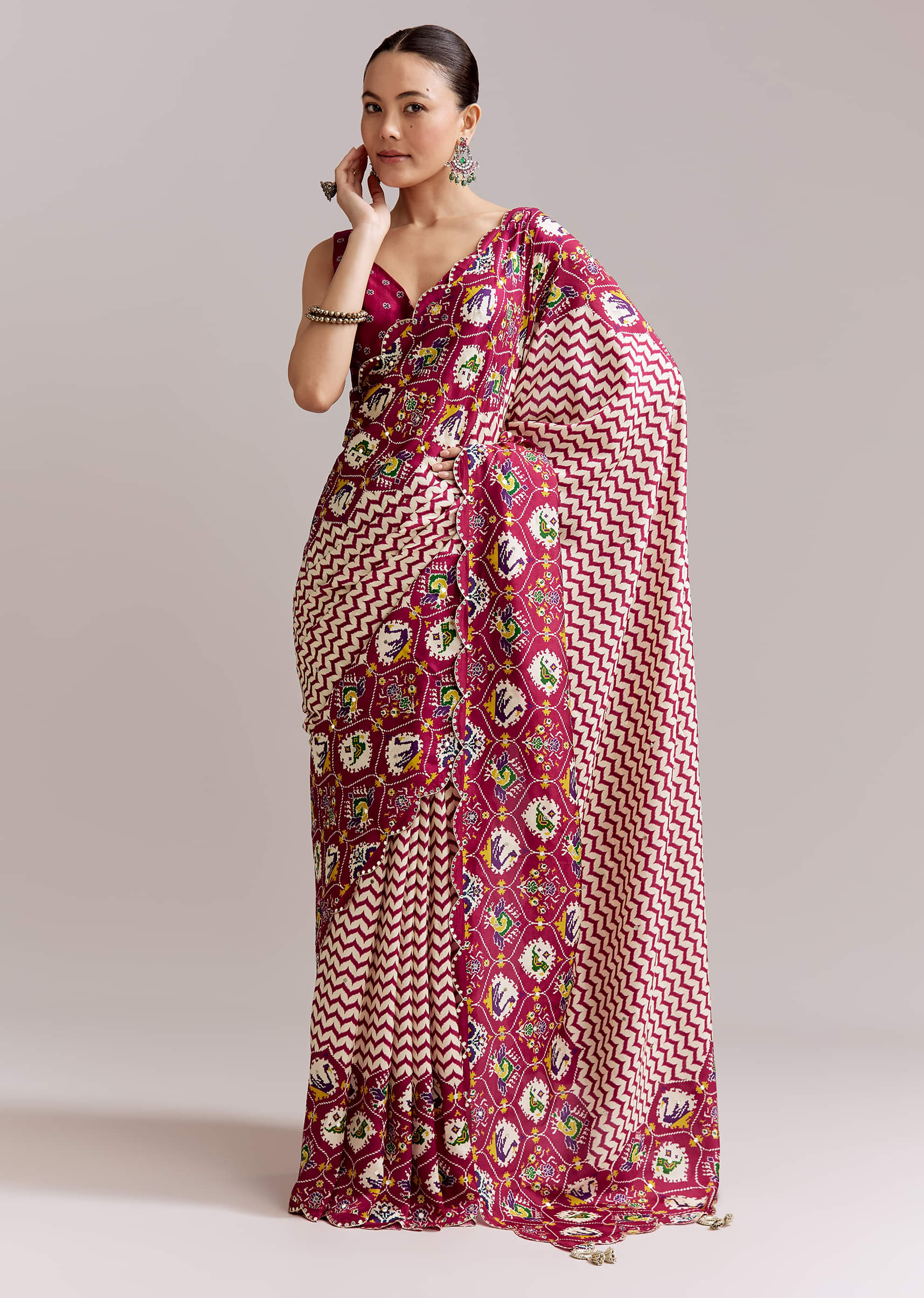 wine-and-off-white-satin-saree-with-ikat-style-floral-birds-border-sg351939-1.jpg
