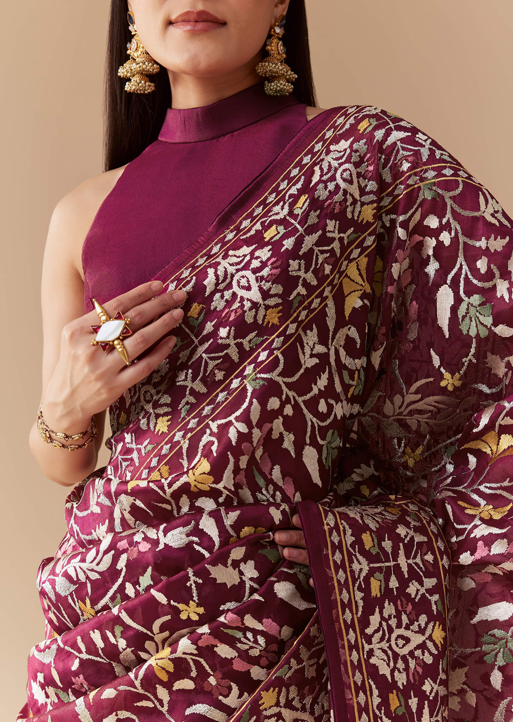 wine-tissue-organza-embroidered-saree-with-unstitched-blouse-sg346404-2.jpg