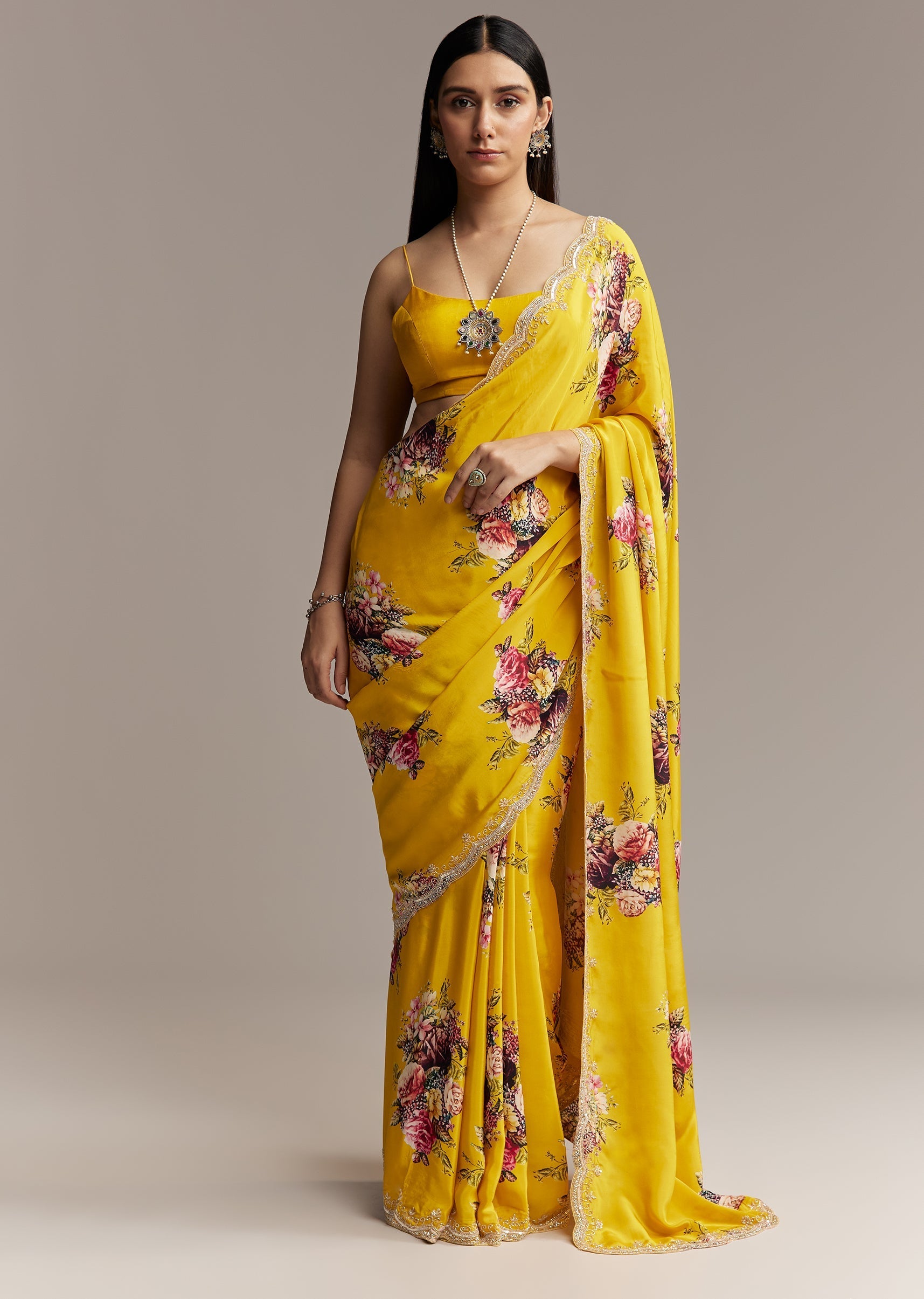 Mustard_Floral_Crepe_Saree_With_Embroidered_Scallop_Border-sg328005-3.jpg