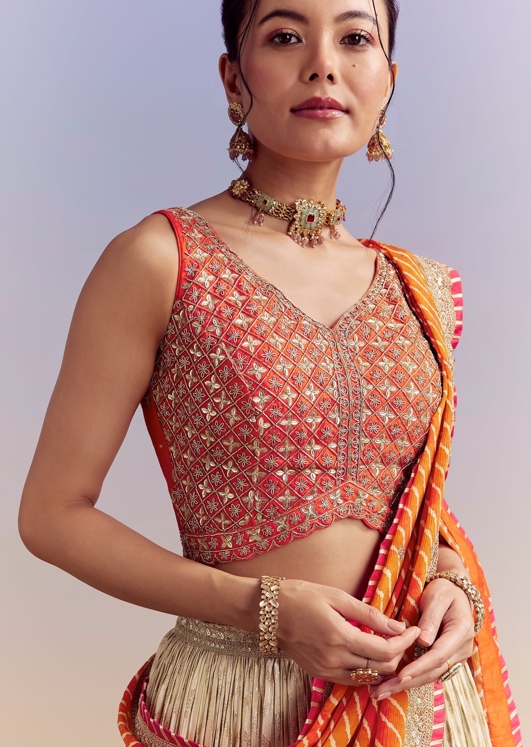 Orange_Brocade_Silk_Bridesmaid_Lehenga_With_Leheriya_Dupatta-sg308821-1_4.jpg