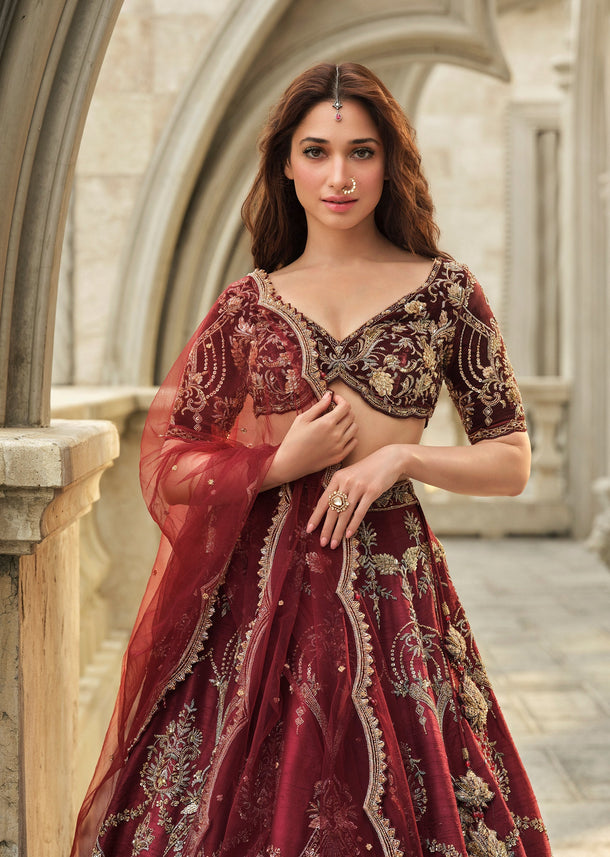 RedVelvetBridalLehengaWithCutdanaBeadsAndSequinsEmbroidery_1.jpg