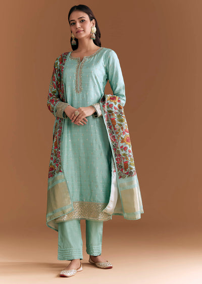 aqua-blue-silk-embroidered-kurta-set-with-kalamkari-floral-print-dupatta-1.jpg