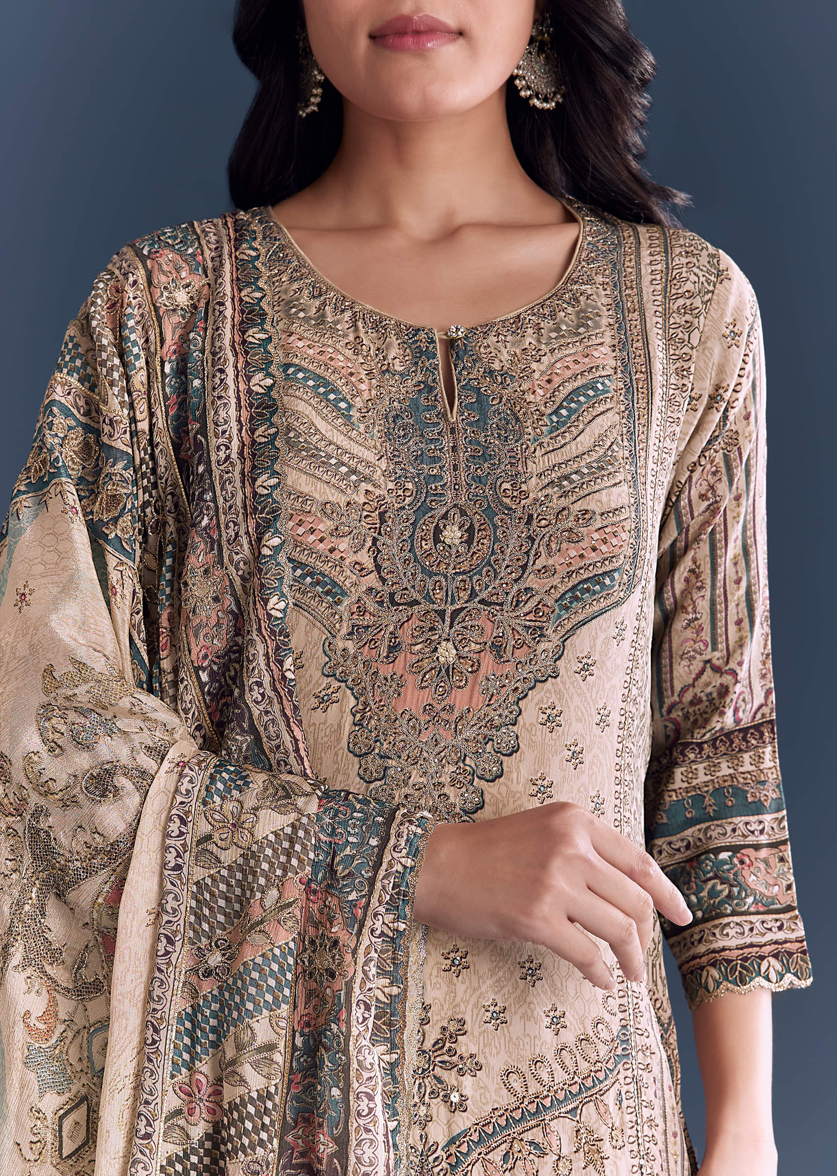 beige-blue-ombre-crepe-kurta-set-with-indie-print-and-zari-work-sg346299-2.jpg