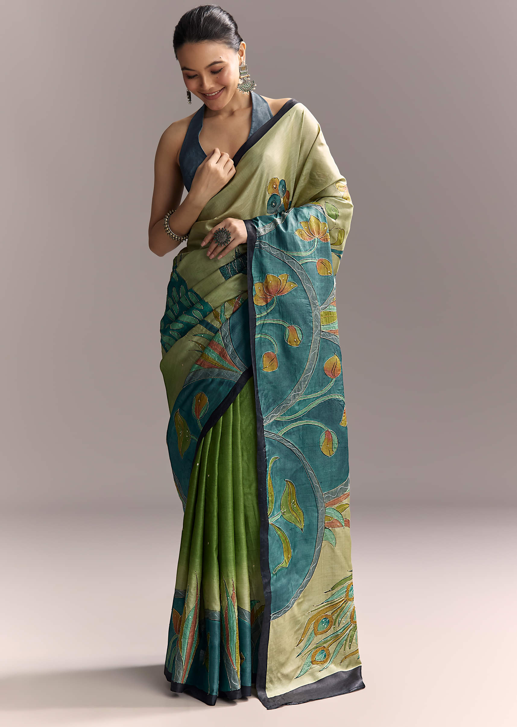 beige-cotton-saree-with-hand-painted-blue-motifs-and-brown-border-sg317779-3.jpg