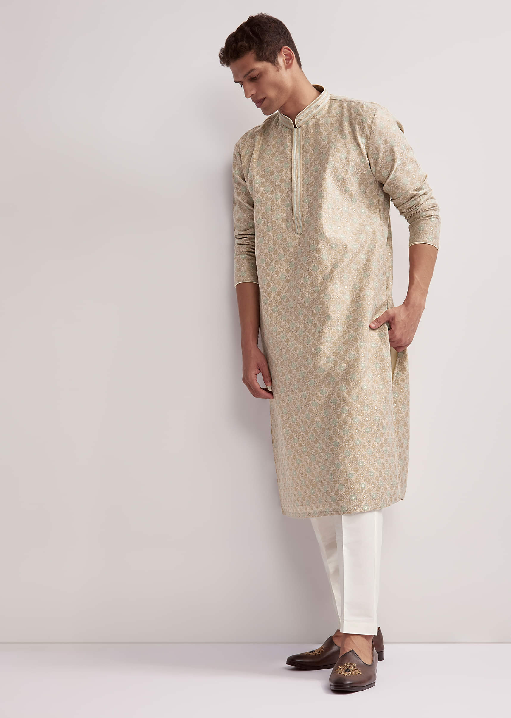 beige-jacquard-kurta-set-for-men-with-subtle-weave-sg321380-2.jpg