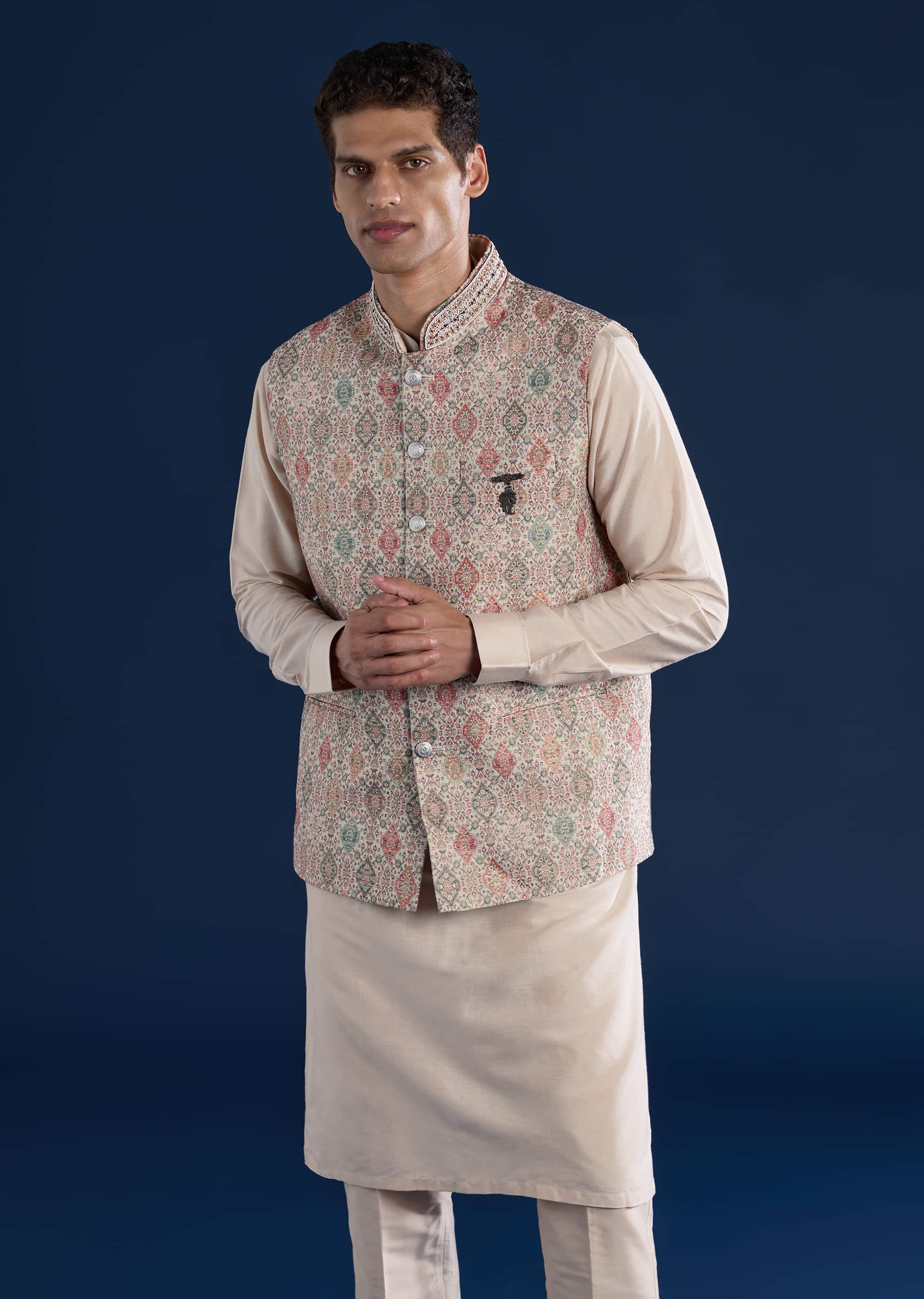 beige-jacquard-silk-embroidered-jacket-kurta-set-sg332900-4.jpg