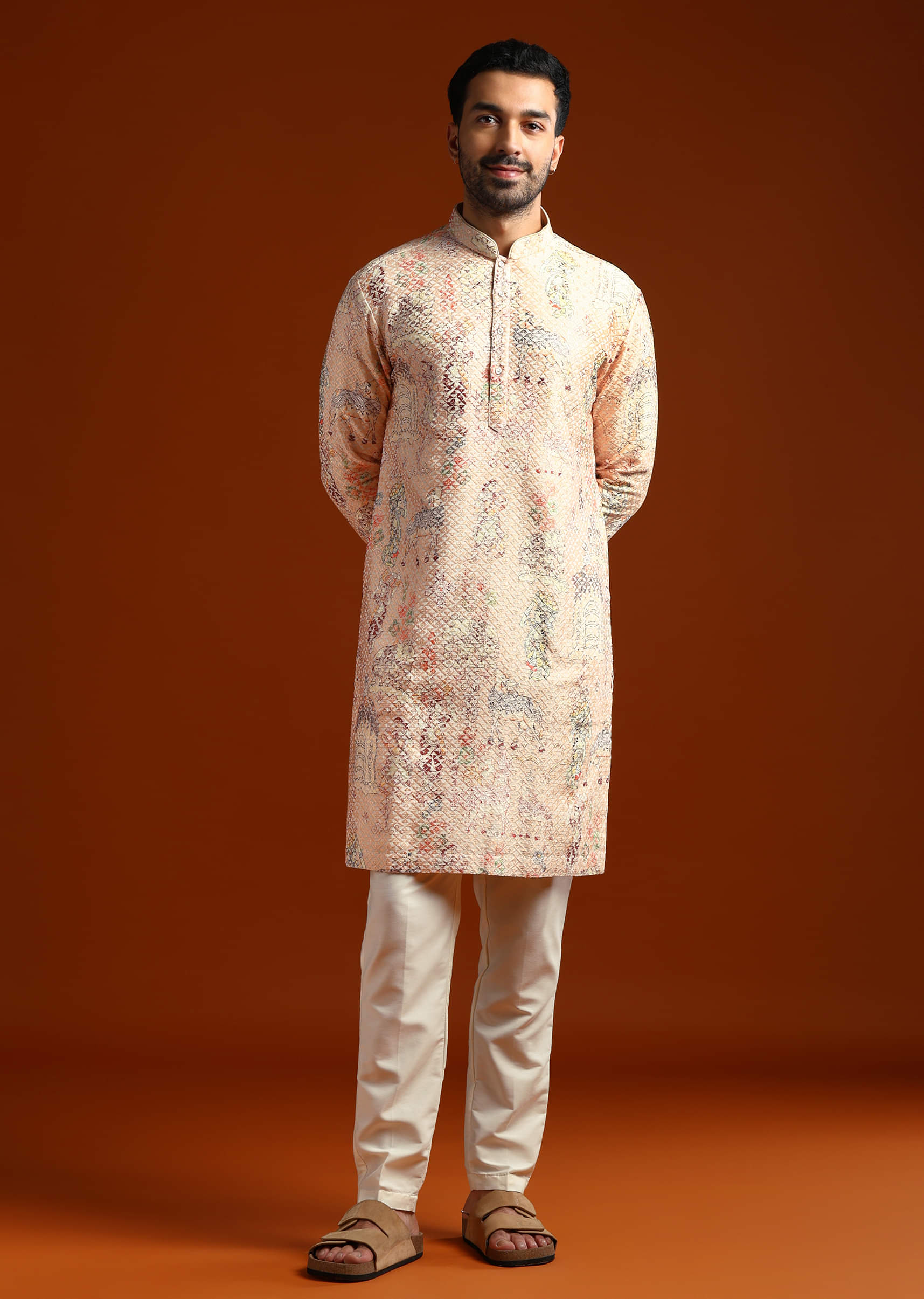 beige-kurta-set-for-men-with-print-and-sequins-embroidery-sg321428-3.jpg