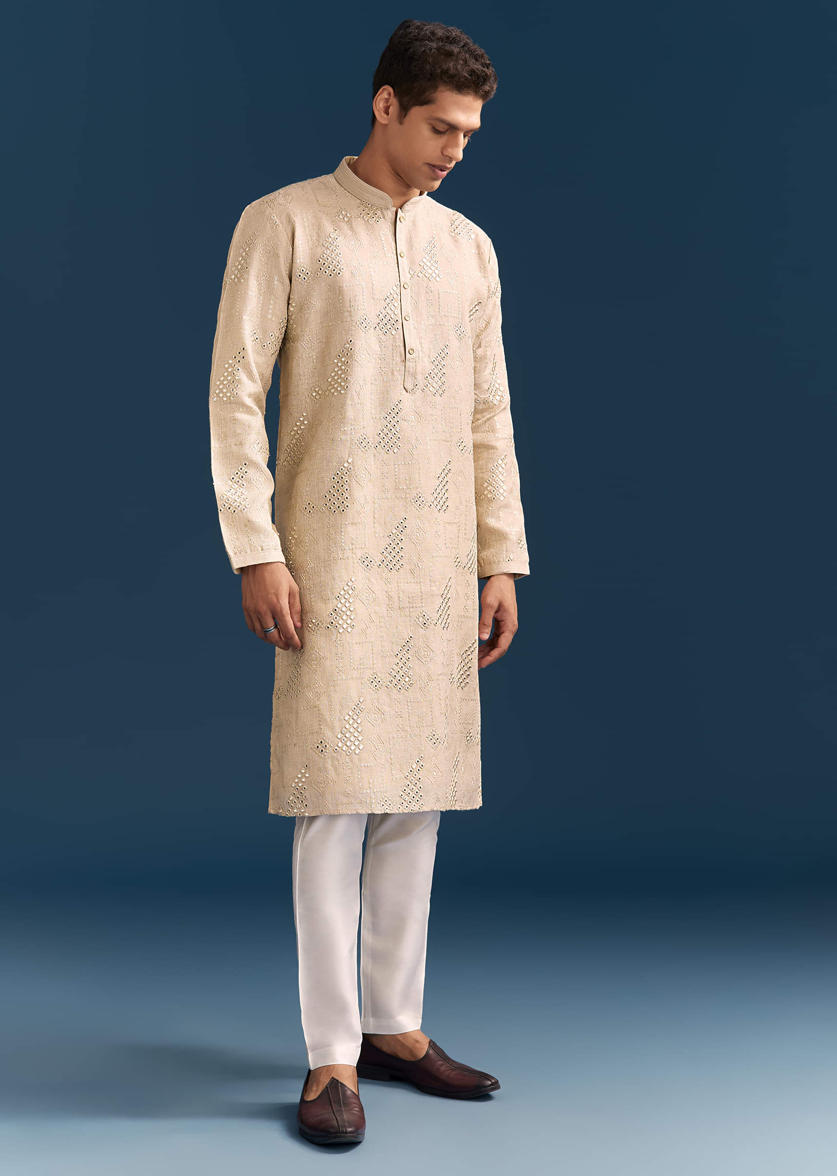 beige-linen-kurta-set-for-men-with-mirror-embroidery-sg330502-4.jpg
