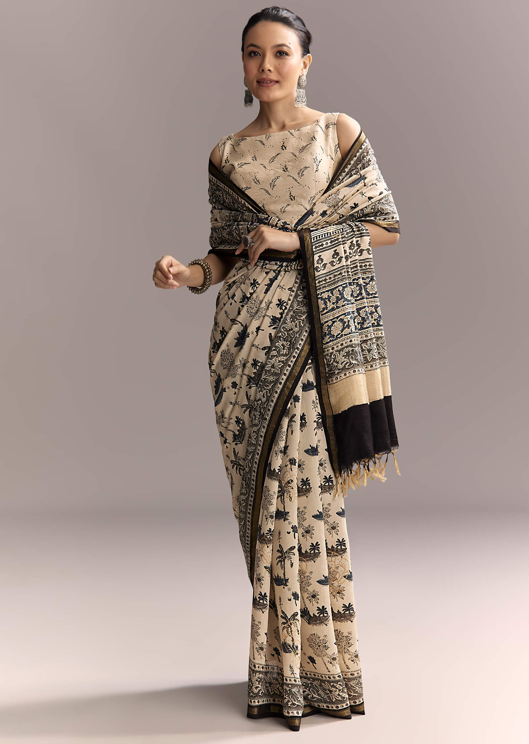 beige-linen-saree-with-black-hand-block-ajrakh-floral-print-sg311976-1.jpg