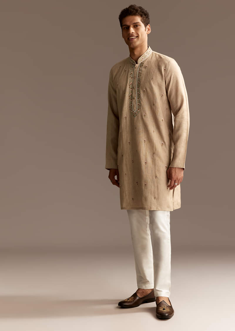 beige-linen-threadwork-kurta-set-sg335850-2.jpg
