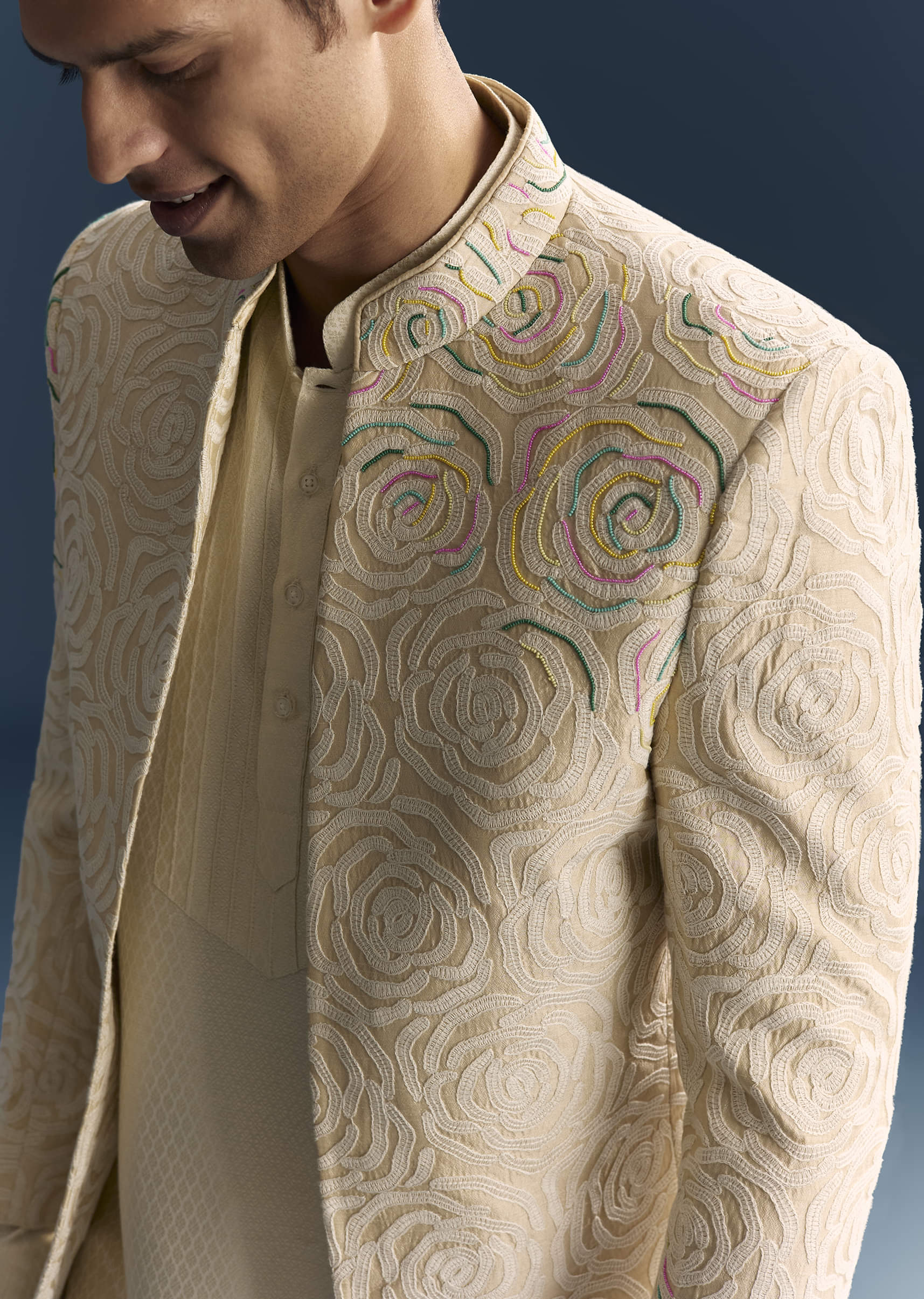 beige_jacquard_kurta_jacket_set_for_men_with_resham_and_moti-sg333532-1-nosto_7.jpg