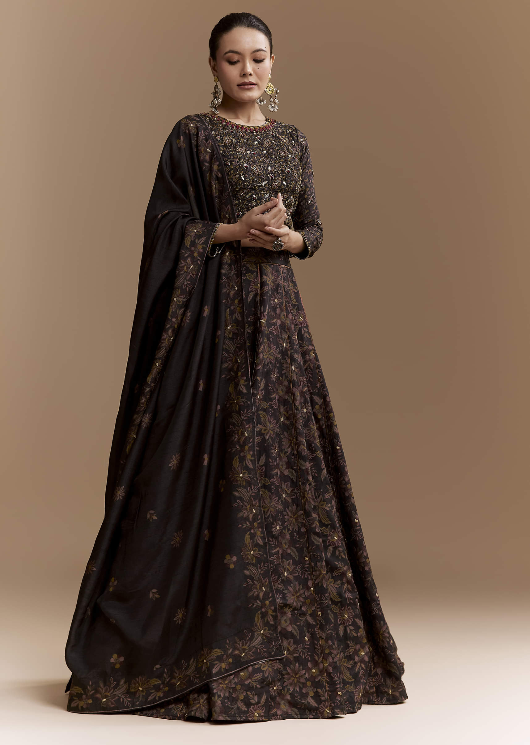 black-floral-print-silk-brdiesmaid-lehenga-set-with-dupatta-sg366173-4.jpg