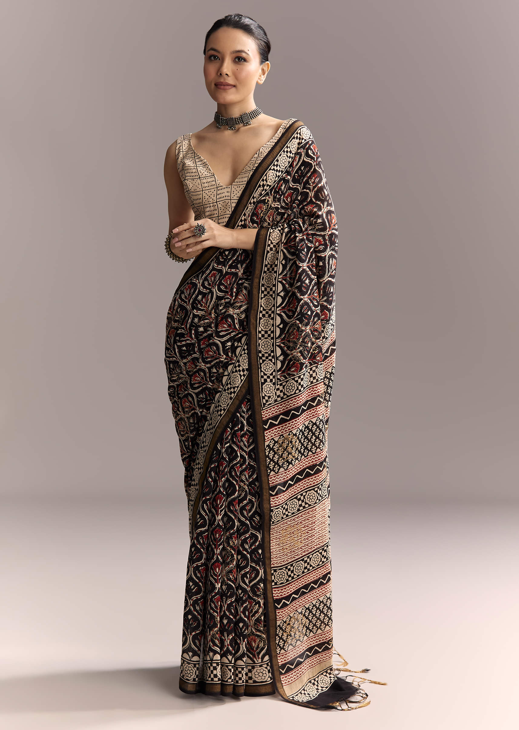 black-linen-saree-with-authentic-ajrakh-print-and-maroon-border-sg311978-1.jpg