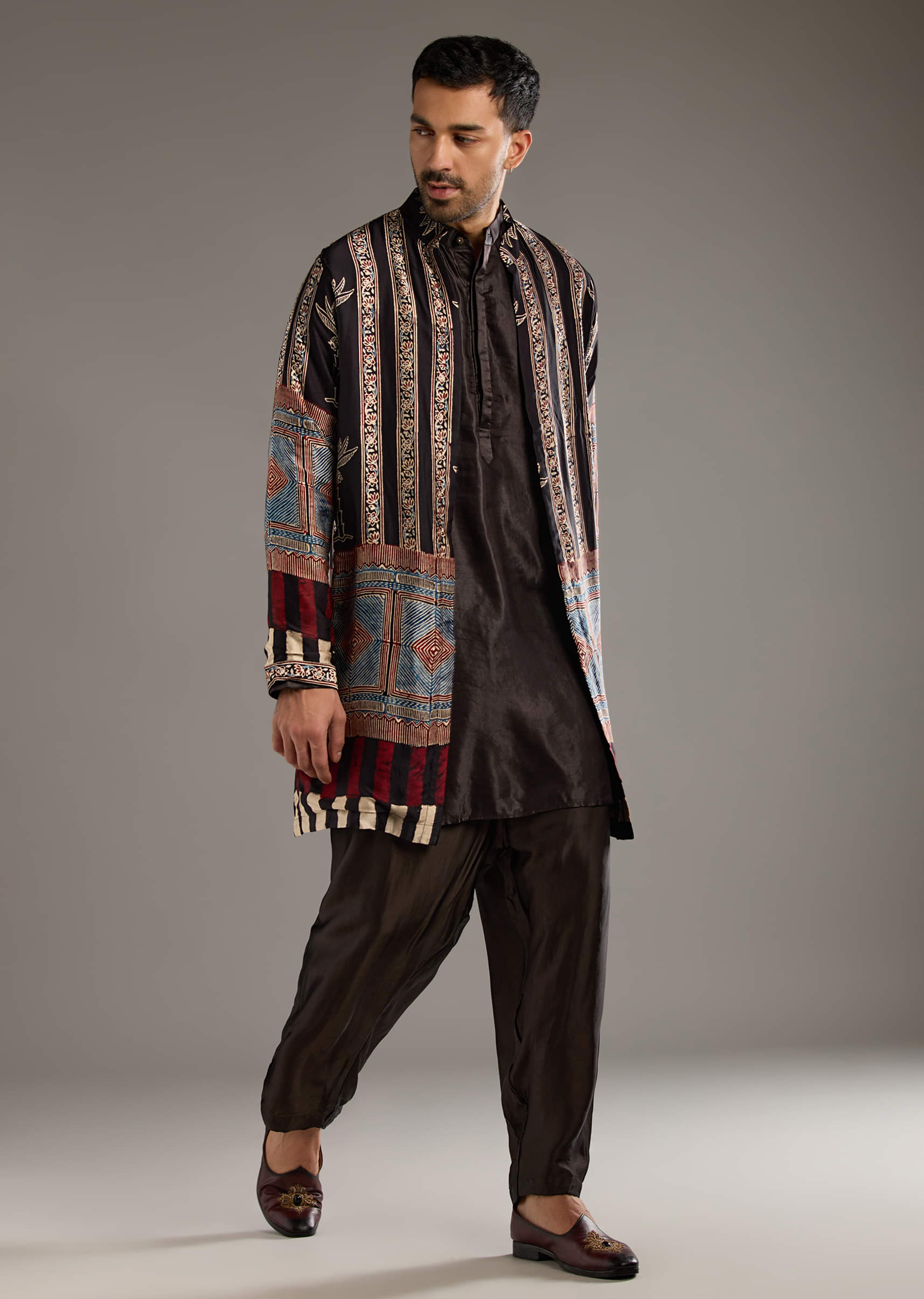 black-modal-linen-kurta-jacket-set-for-men-with-hand-block-ajrakh-print-sg359350-1.jpg