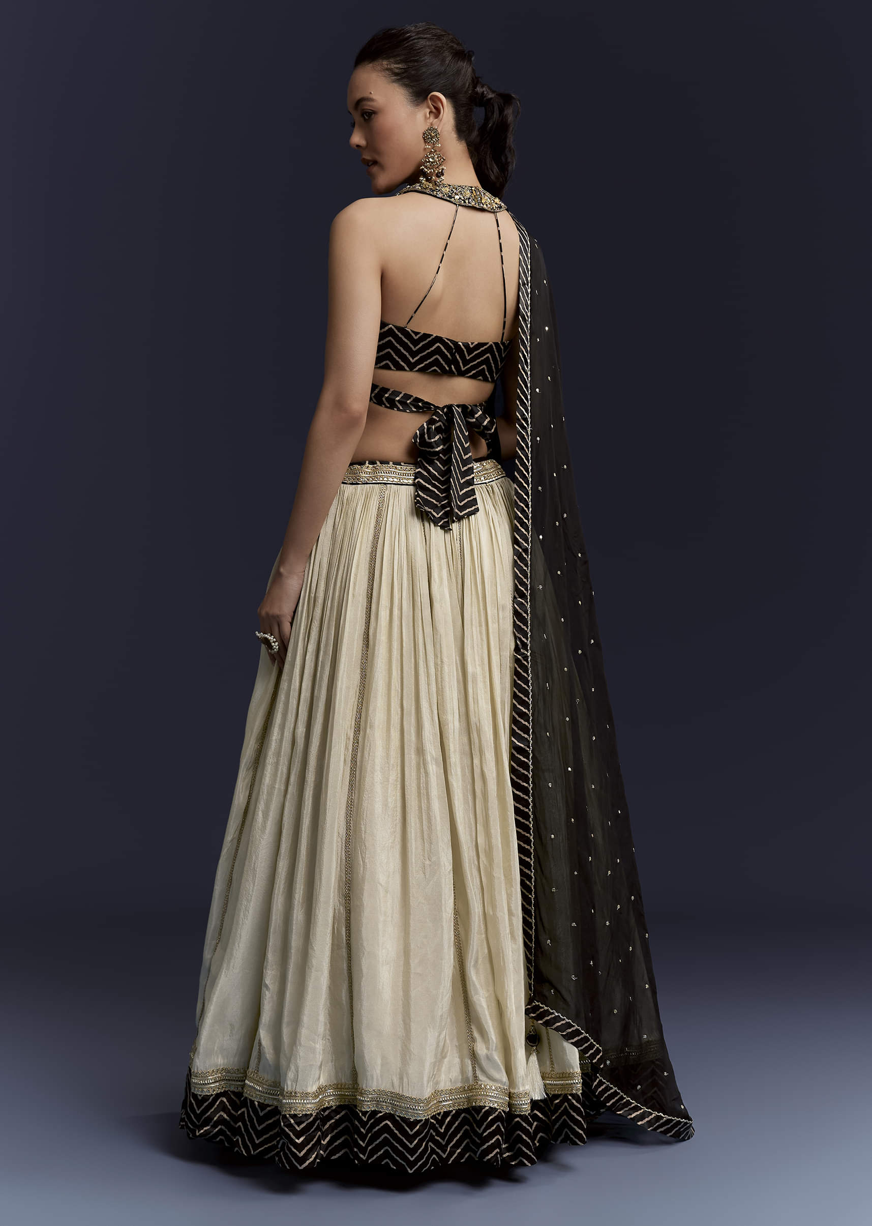 black-satin-bridesmaid-lehenga-with-hand-dyed-chevron-print-choli-sg345071-2.jpg