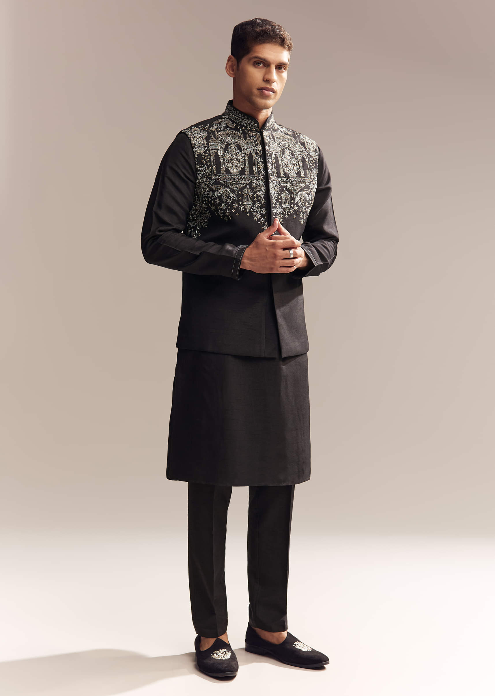 black-silk-kurta-jacket-set-for-men-with-zari-cut-work-sg330374-1.jpg