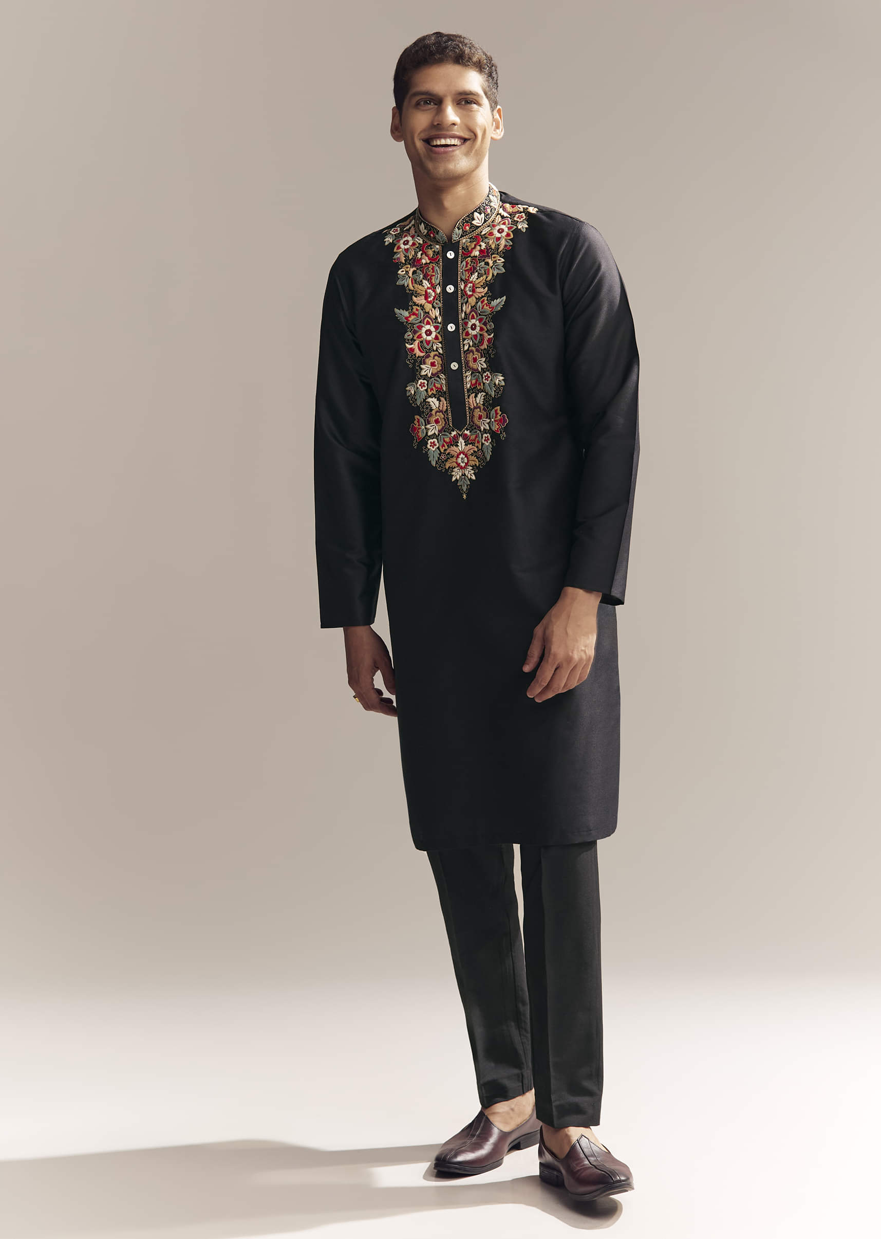 black-silk-kurta-set-for-men-with-multi-colour-resham-embroidery-sg326064-1.jpg