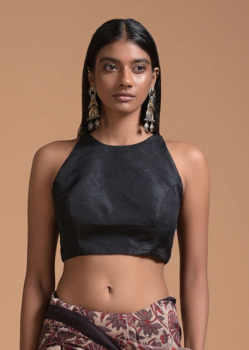 black-sleeveless-blouse-in-raw-silk-with-halter-neckline-online-kalki-fashion-m001blat322y-sg48316_2_e5f16b6c-447f-4a37-aa81-11ec40460f0f.jpg