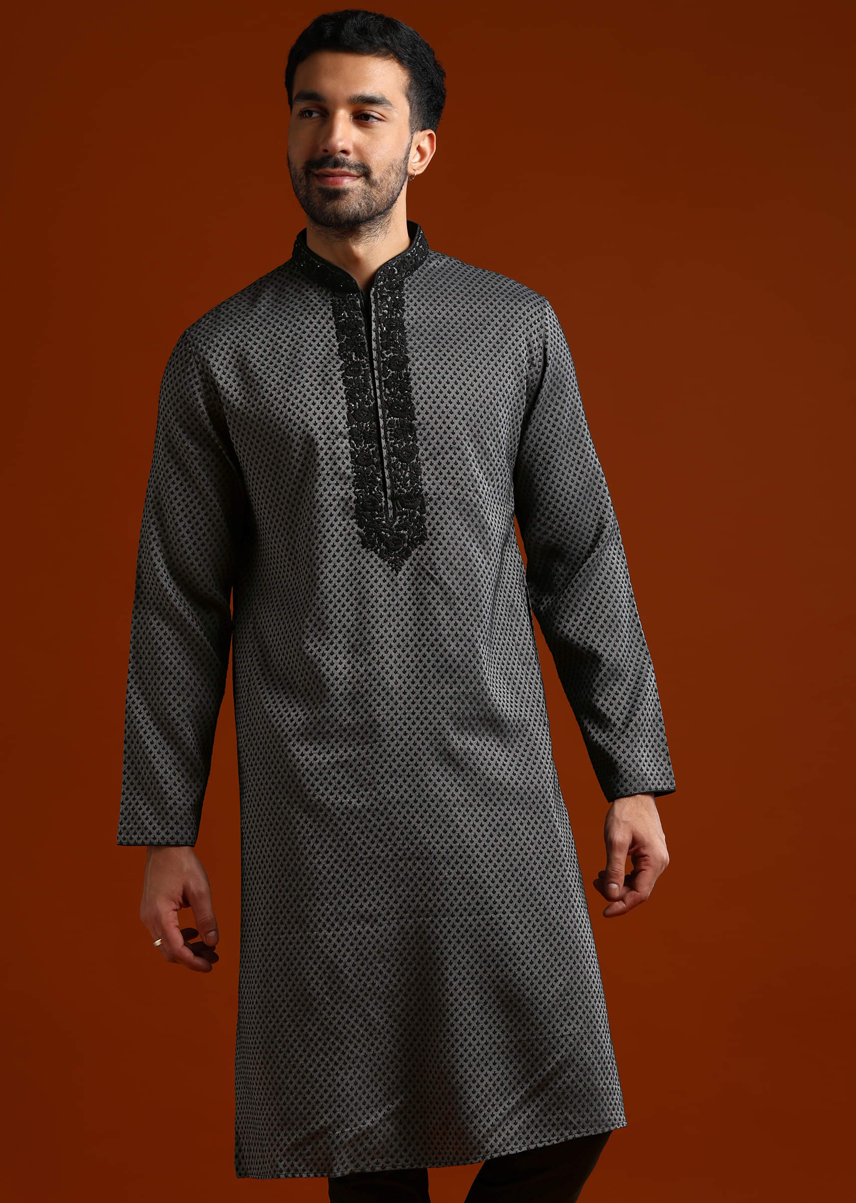 black-viscose-kurta-set-for-men-with-thread-and-stone-embroidery-sg328895-1.jpg