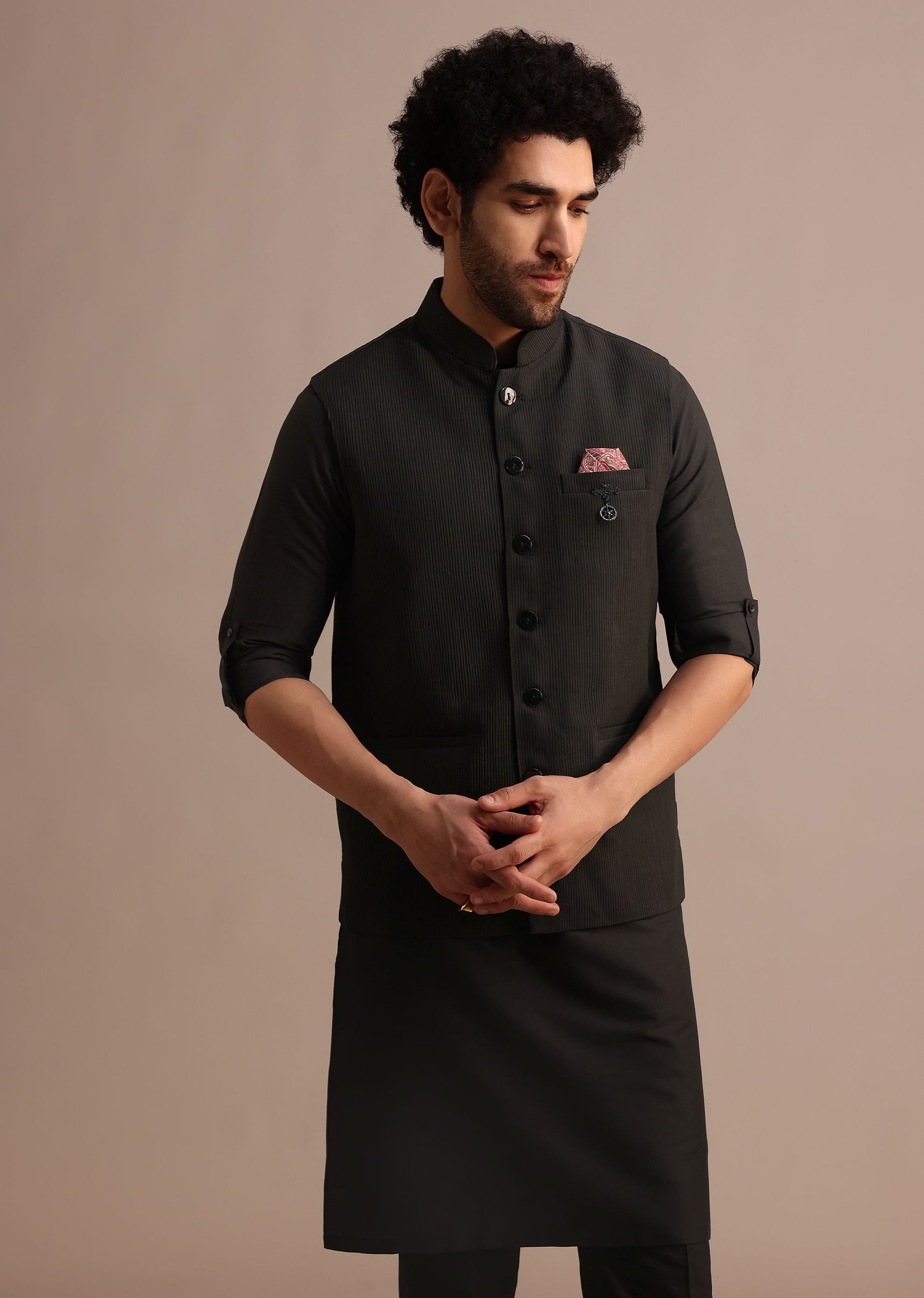 black_silk_kurta_jacket_set_with_pintuck_pattern_for_men-sg246664_4_9e317037-78e9-460f-8146-cc5630fe408a.jpg