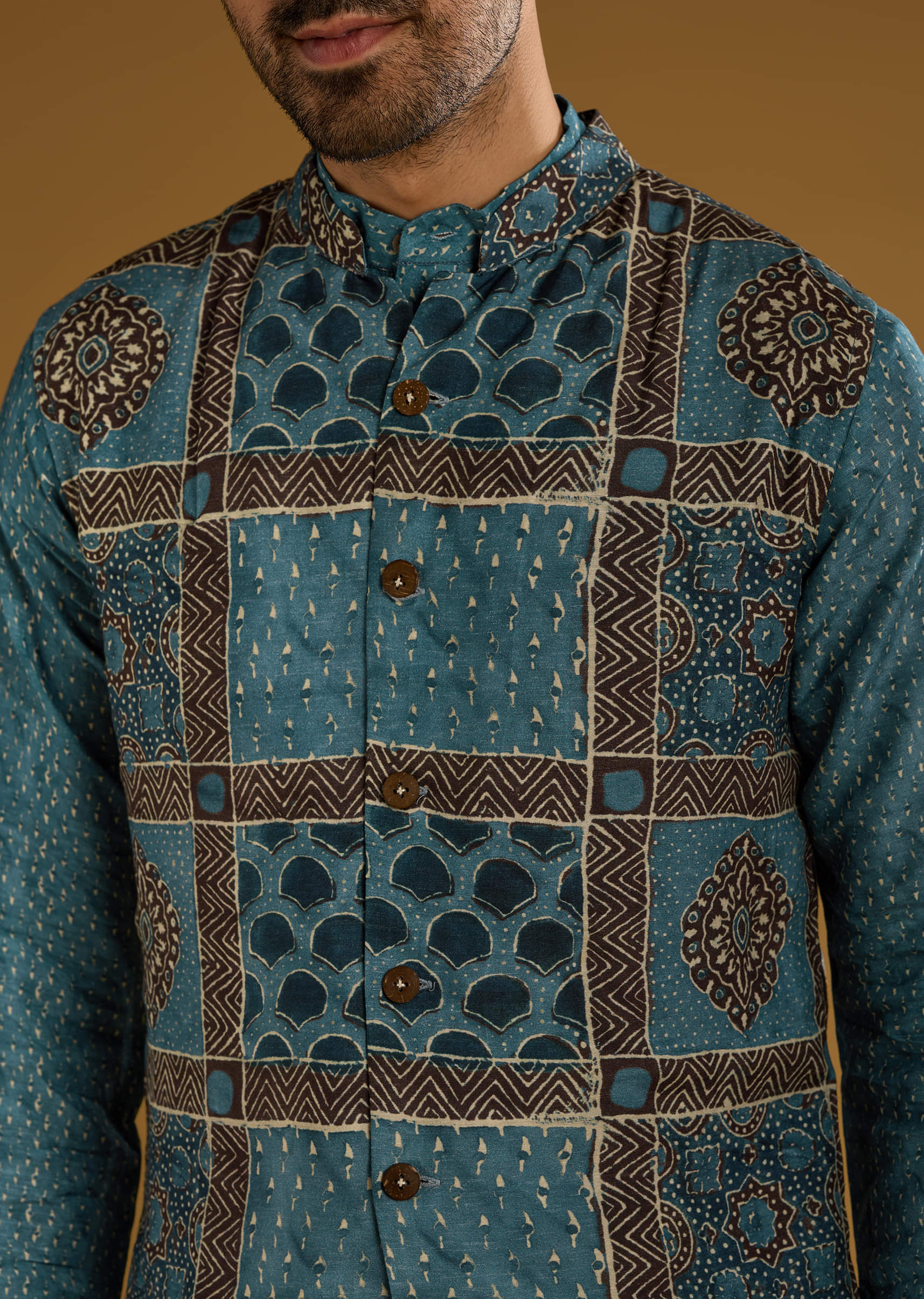 blue-linen-kurta-jacket-set-for-men-with-hand-block-ajrakh-print-sg359220-2.jpg
